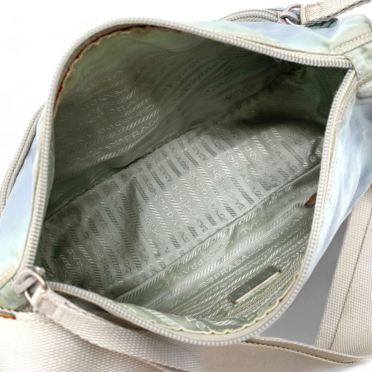 Prada Prada - Shoulder Bag Light Blue Nylon Crossbody Size ONE SIZE - 8 Thumbnail