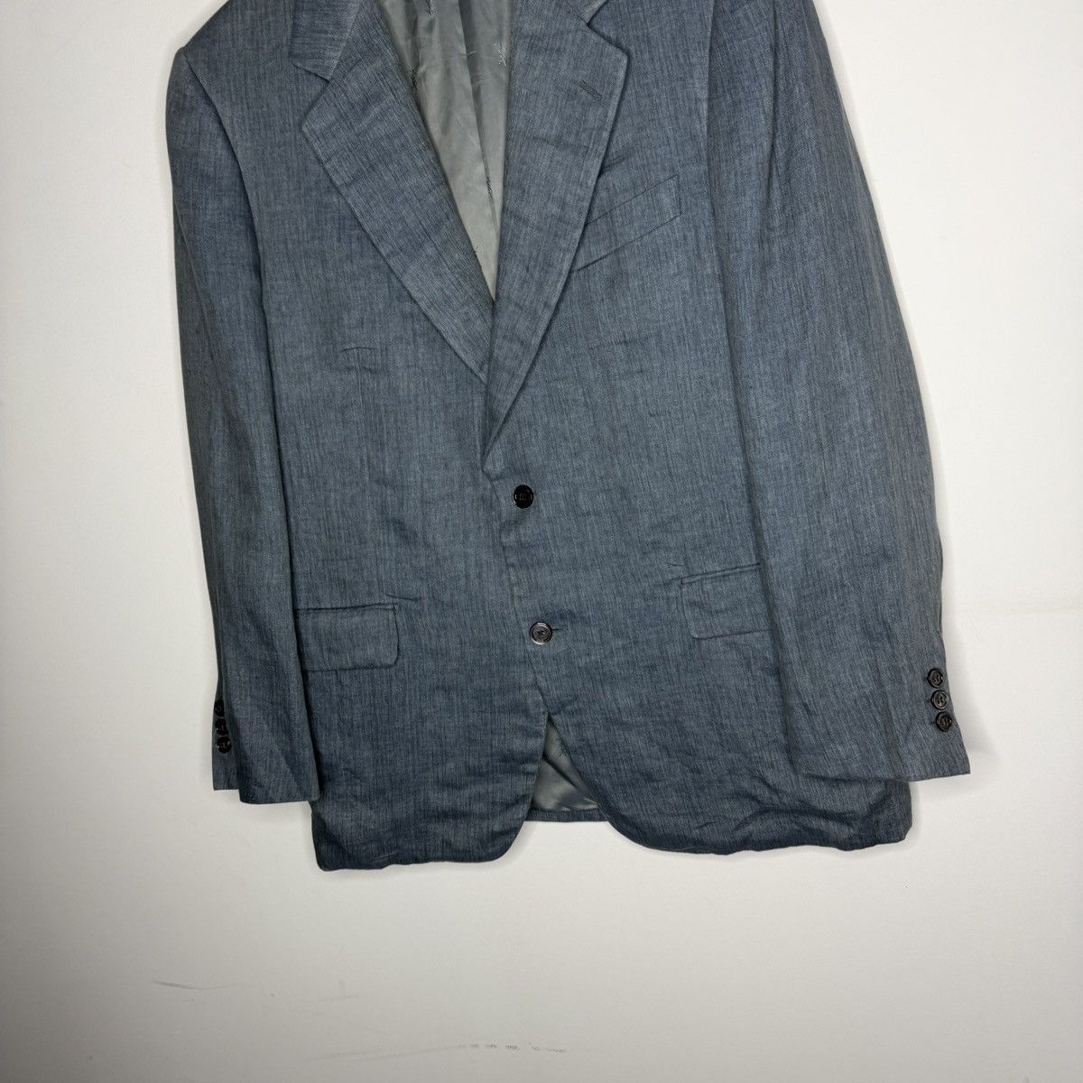 Yves Saint Laurent Yves Saint Laurent Single Breasted Linen Blazer Jacket Size 44R - 6 Thumbnail