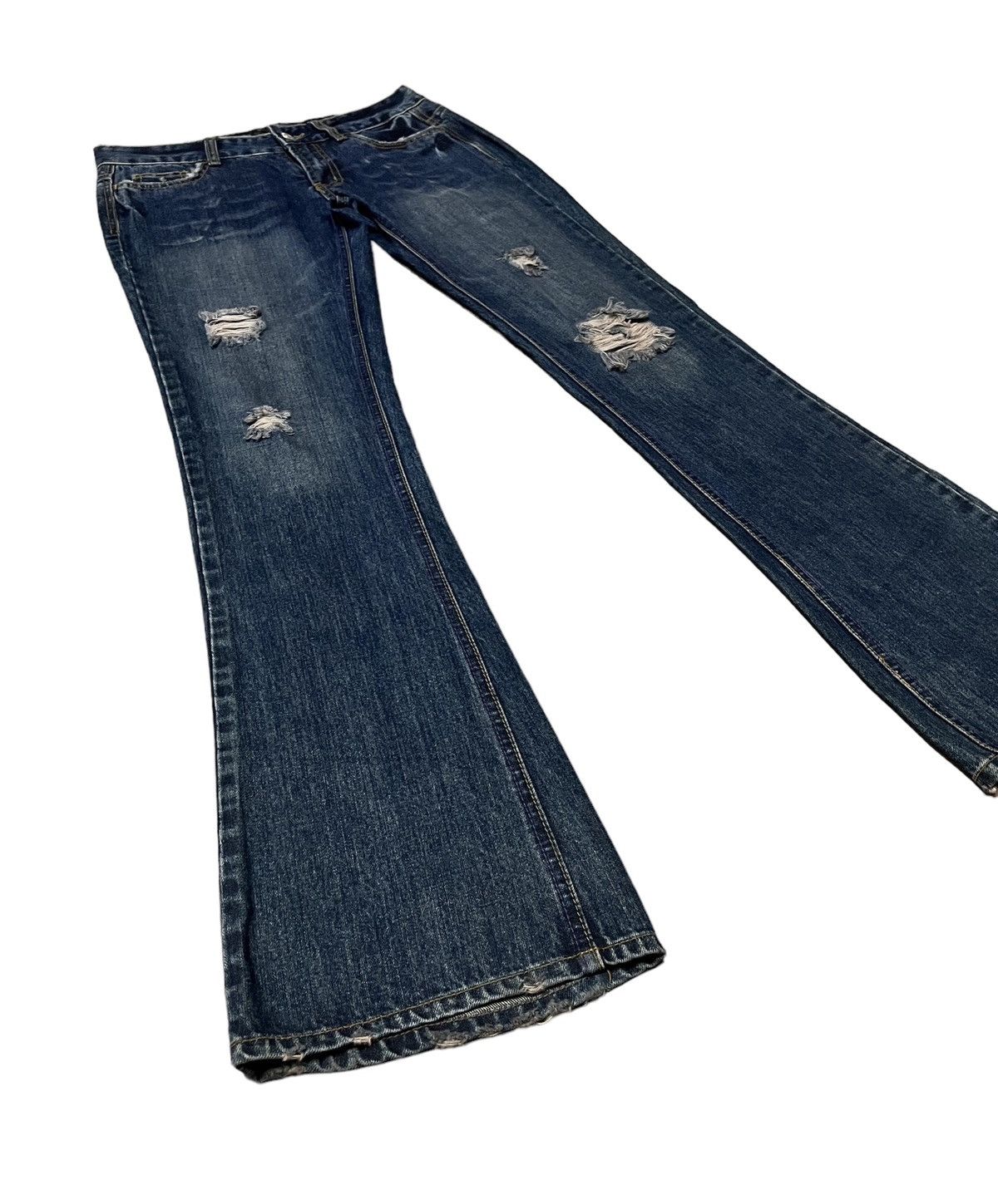 Flare Jeans Japanese Diva Distressed denim bootcut