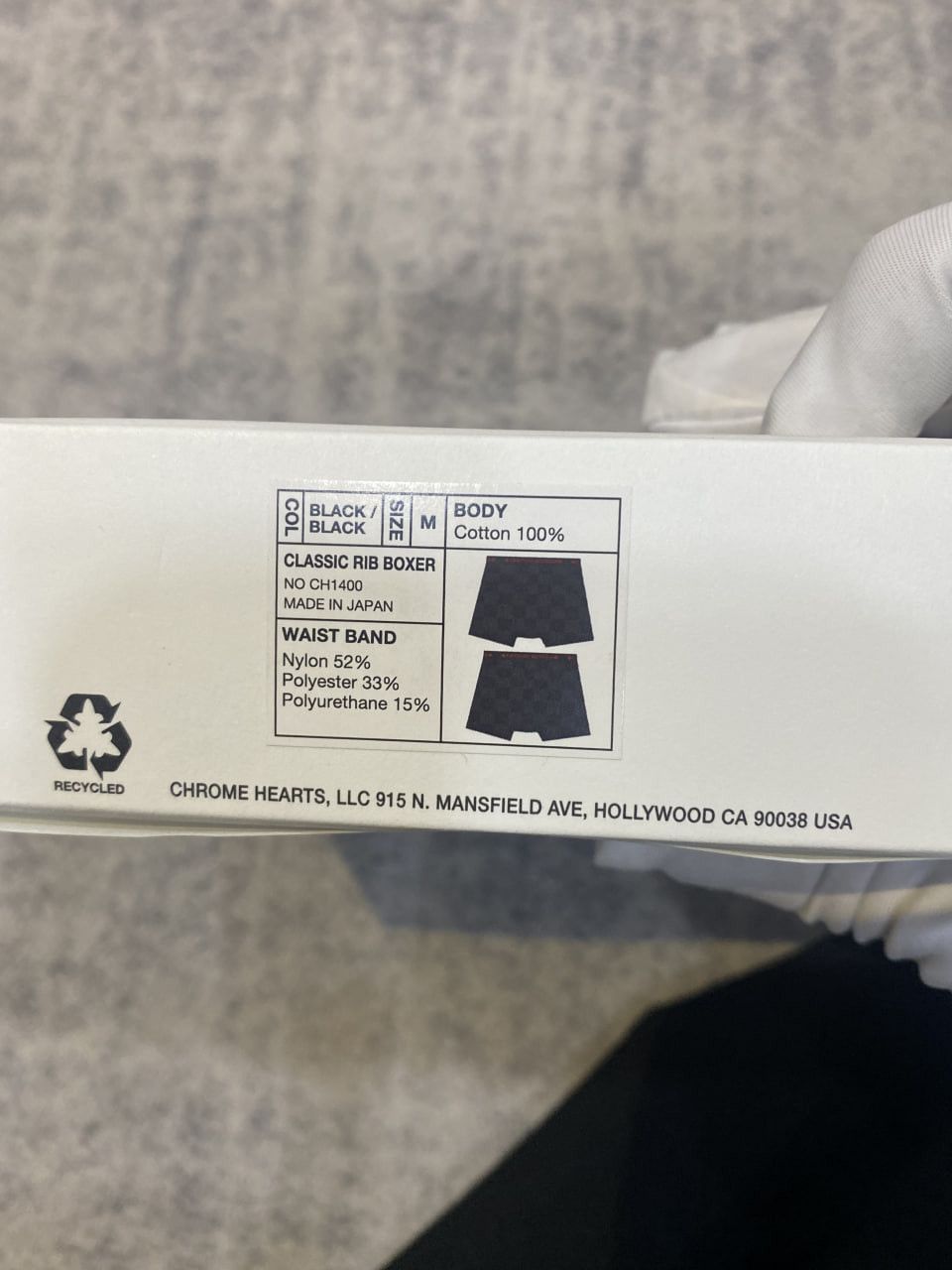 Chrome Hearts CHROME HEARTS Eyes Classic Rib Boxer Brief BLACK Size 30 - 8 Thumbnail