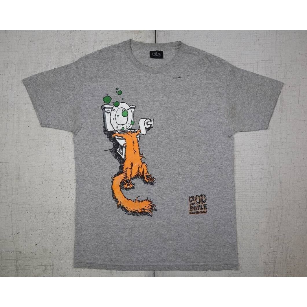 Vintage Vintage 90s Bod Boyle Santa Cruz Skate Punk Cat T Shirt Sz L Size US L / EU 52-54 / 3 - 5 Thumbnail