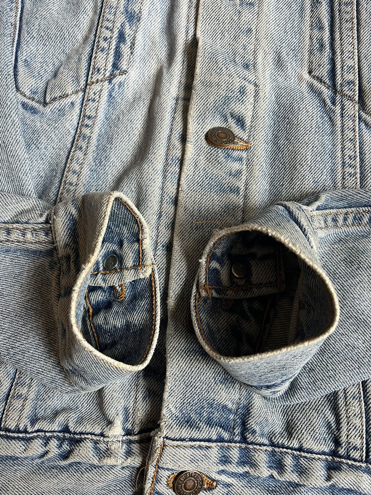 Levi's Levi’s 80s Orange Tab Type 3 Denim Trucker Jacket sashiko Size US L / EU 52-54 / 3 - 6 Thumbnail