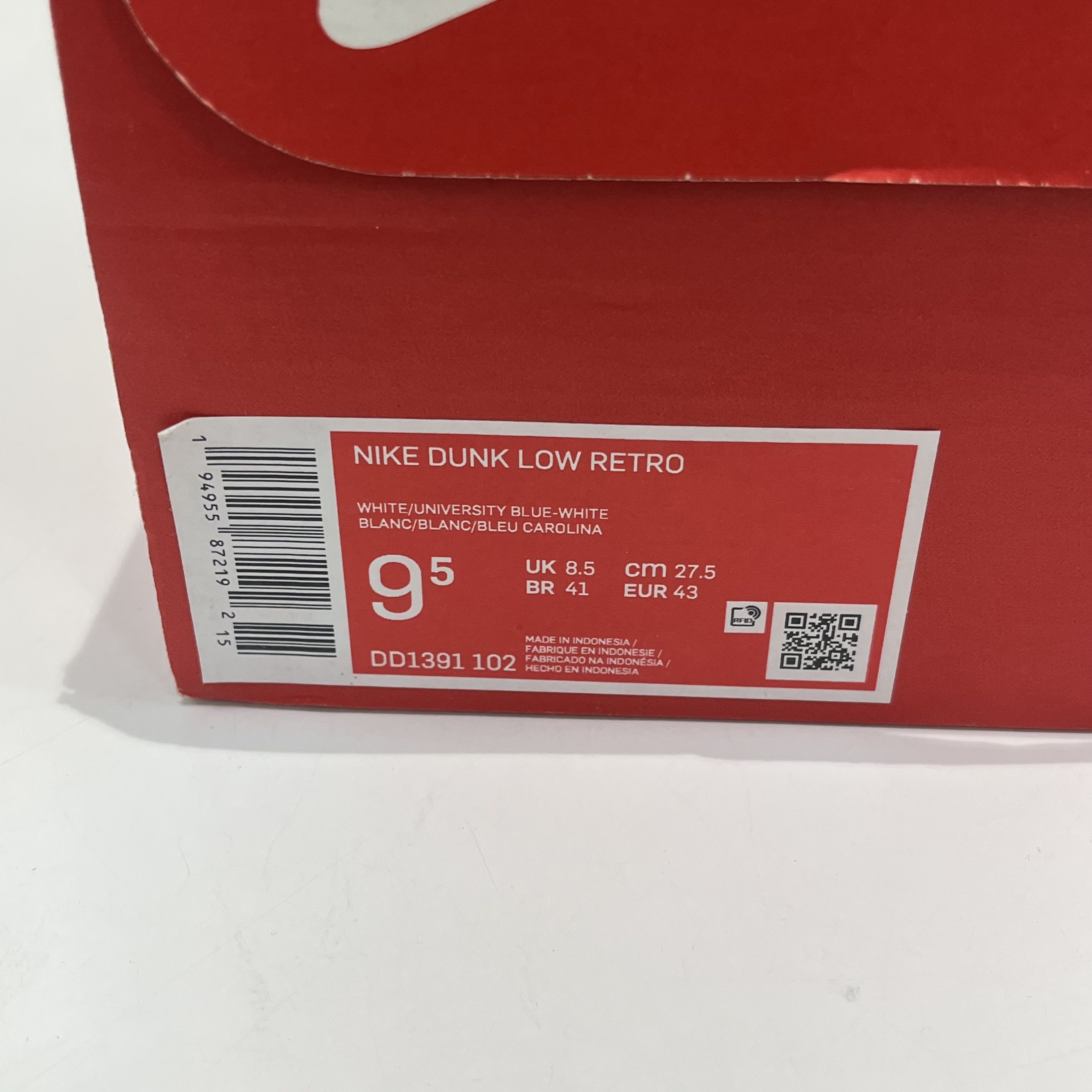 Nike Nike Dunk Low UNC 2021 Size US 9.5 / EU 42-43 - 8 Thumbnail