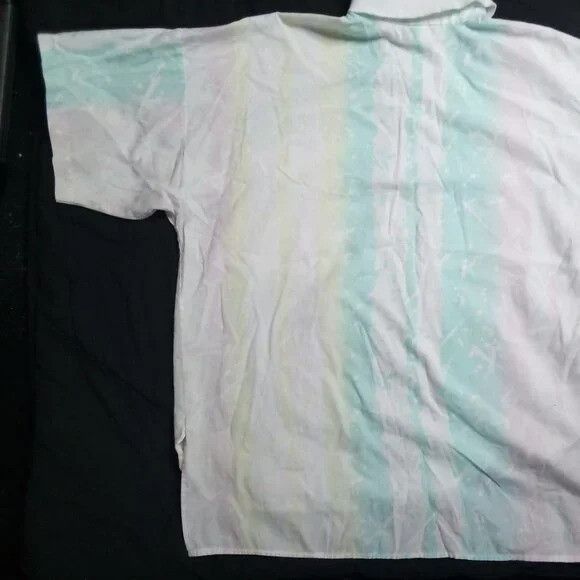Vintage Vintage 80s Oak Hill Pastel Strokes Stripes Polo Shirt Size US L / EU 52-54 / 3 - 6 Thumbnail