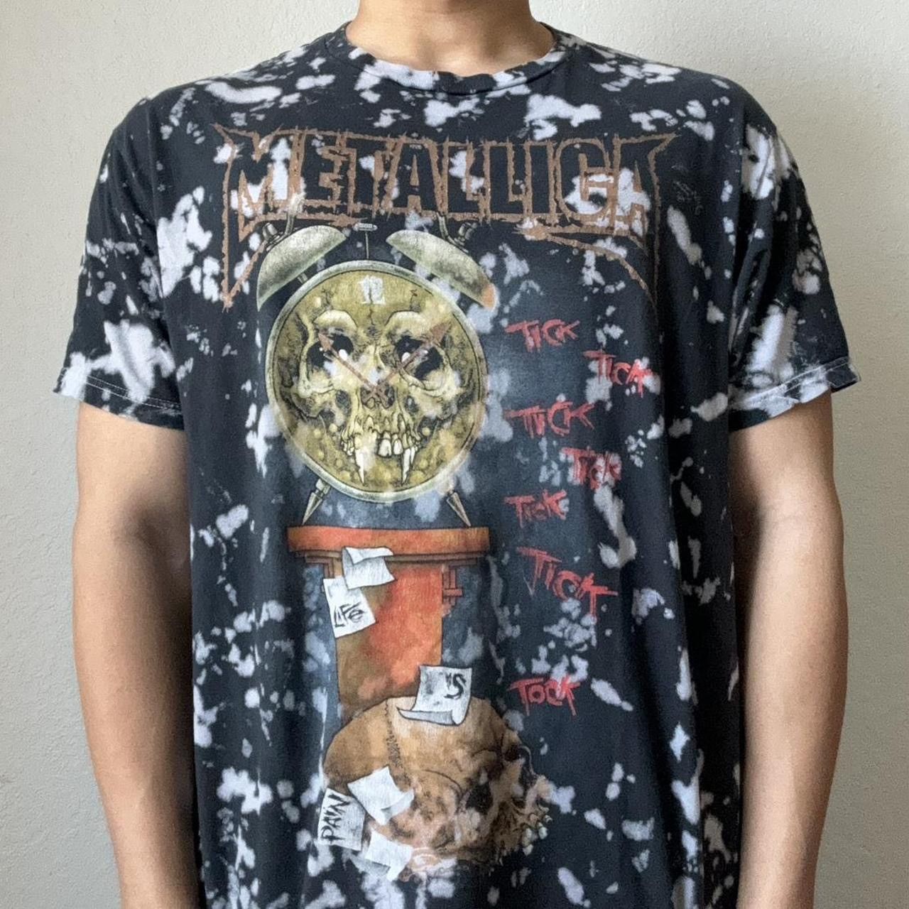 Band Tees × Metallica Metallica "Death is Pain" 2000s Band Graphic Black Tee Shirt Size US L / EU 52-54 / 3 - 4 Thumbnail