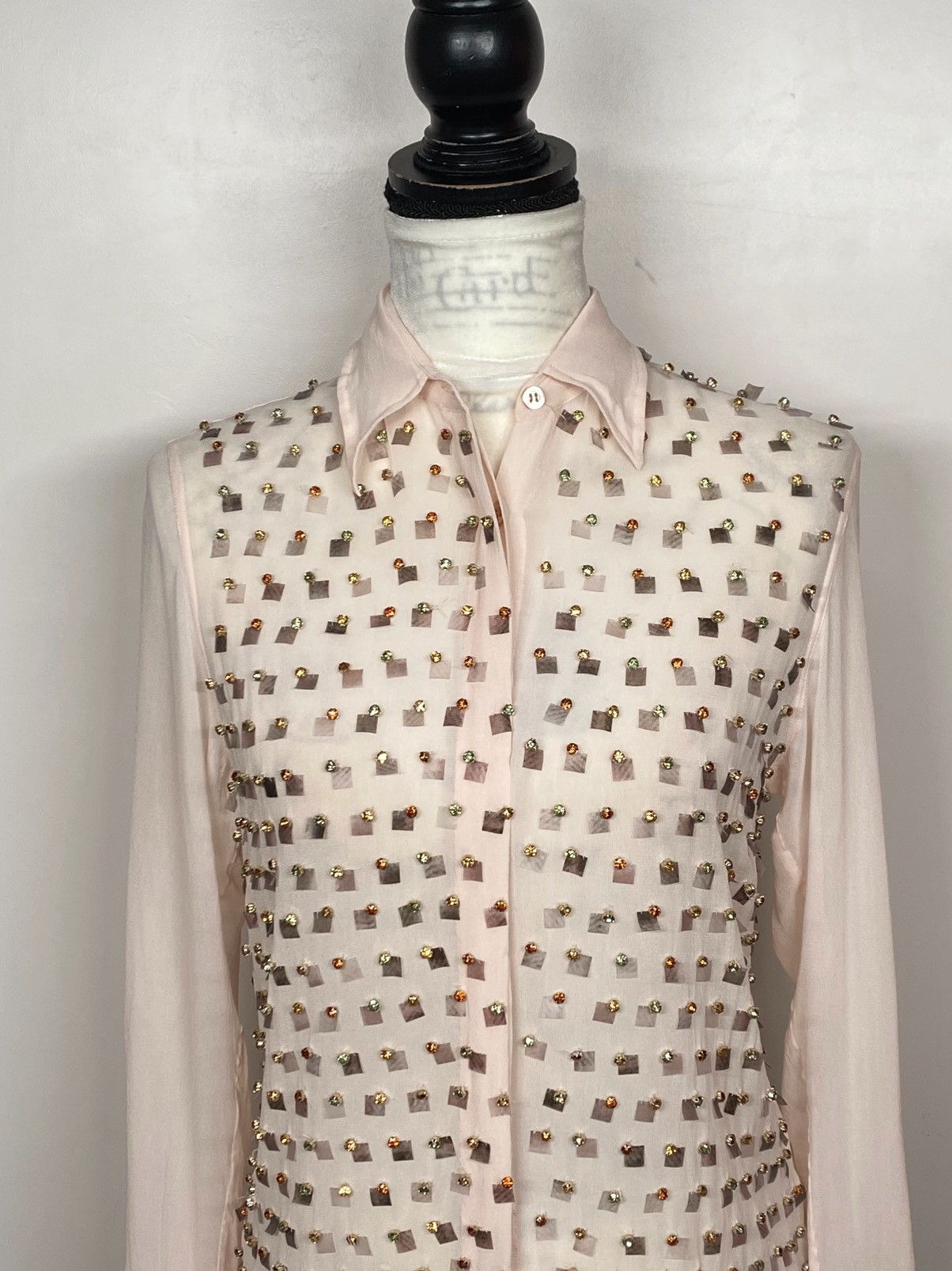 Dries Van Noten Dries Van Noten rhinestone shirt size 38/ us size 6 Size M / US 6-8 / IT 42-44 - 5 Thumbnail