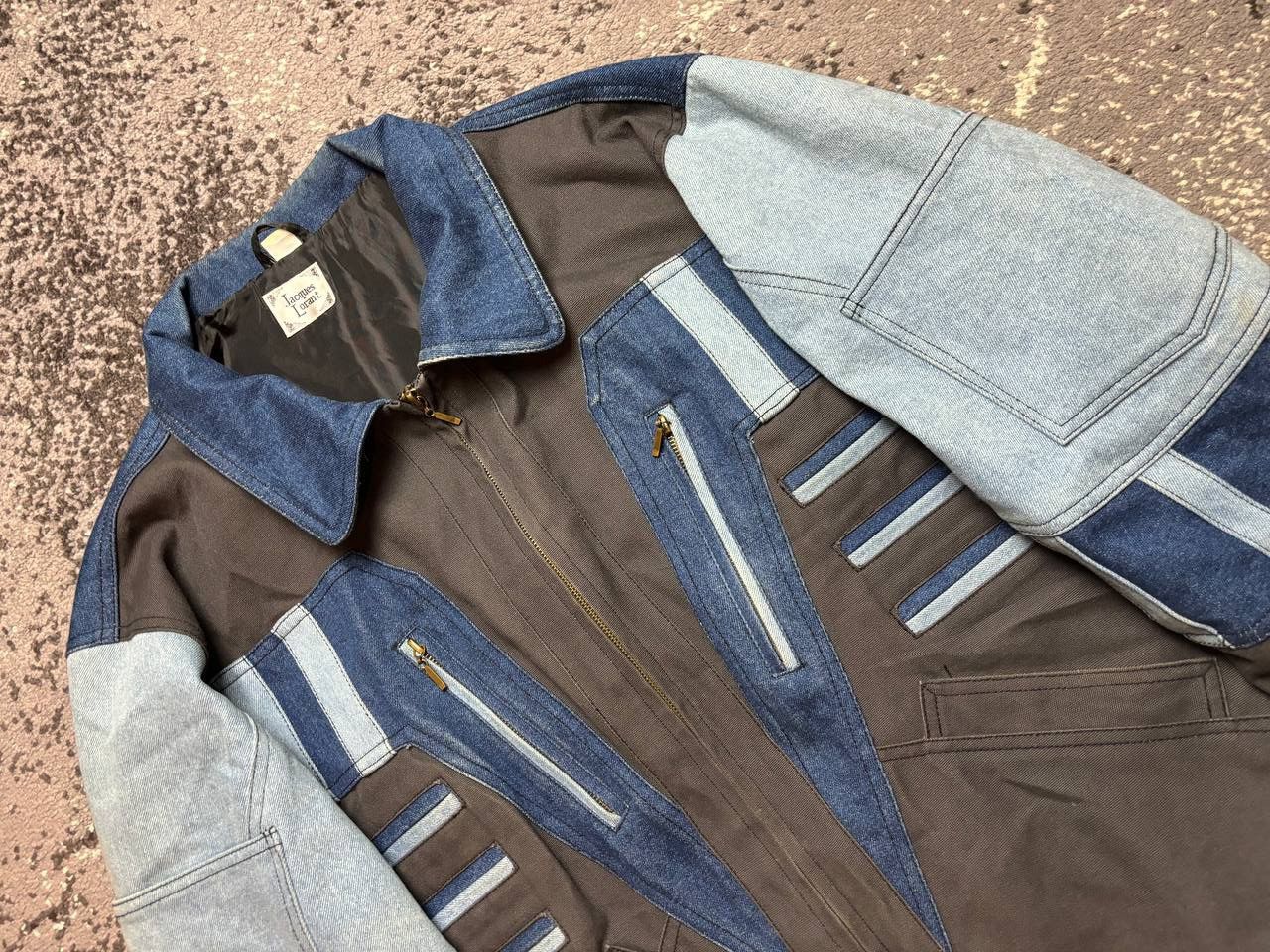 Designer × Vintage Jacques Lorant padded denim jacket, zip-up, long sleeves Size US M / EU 48-50 / 2 - 2 Thumbnail