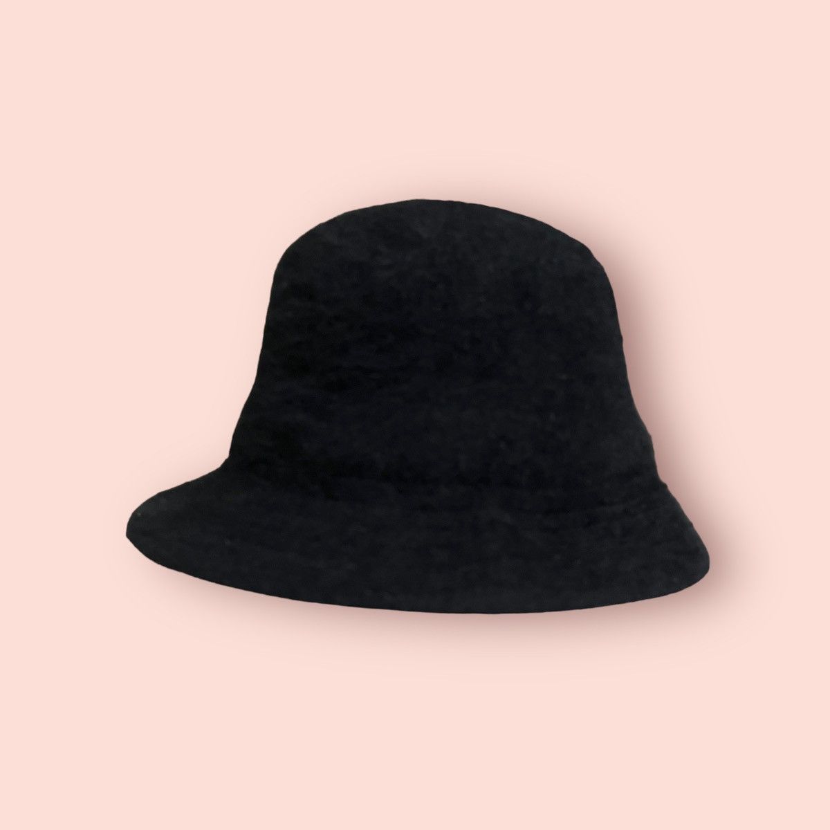 Beams Plus × Japanese Brand VINTAGE RAY BEAMS MOHAIR BLACK WOOL BLEND BUCKET HAT Size ONE SIZE - 12 Thumbnail