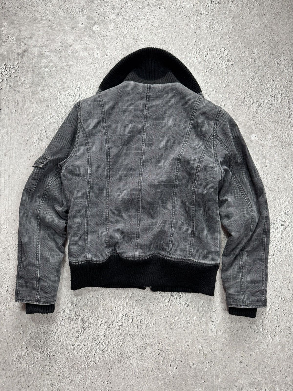 Other Women Cropped Jacket Sherpa Lined Moto Biker Plaid Zip S Size M / US 6-8 / IT 42-44 - 11 Thumbnail