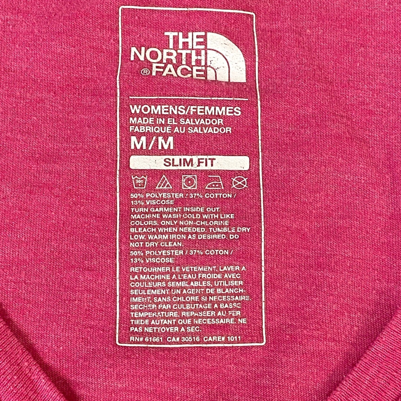 The North Face The North Face Womens T-Shirt V-Neck Pink Short Sleeve TNF Logo Slim Fit Casual Shirt M Size M / US 6-8 / IT 42-44 - 3 Thumbnail