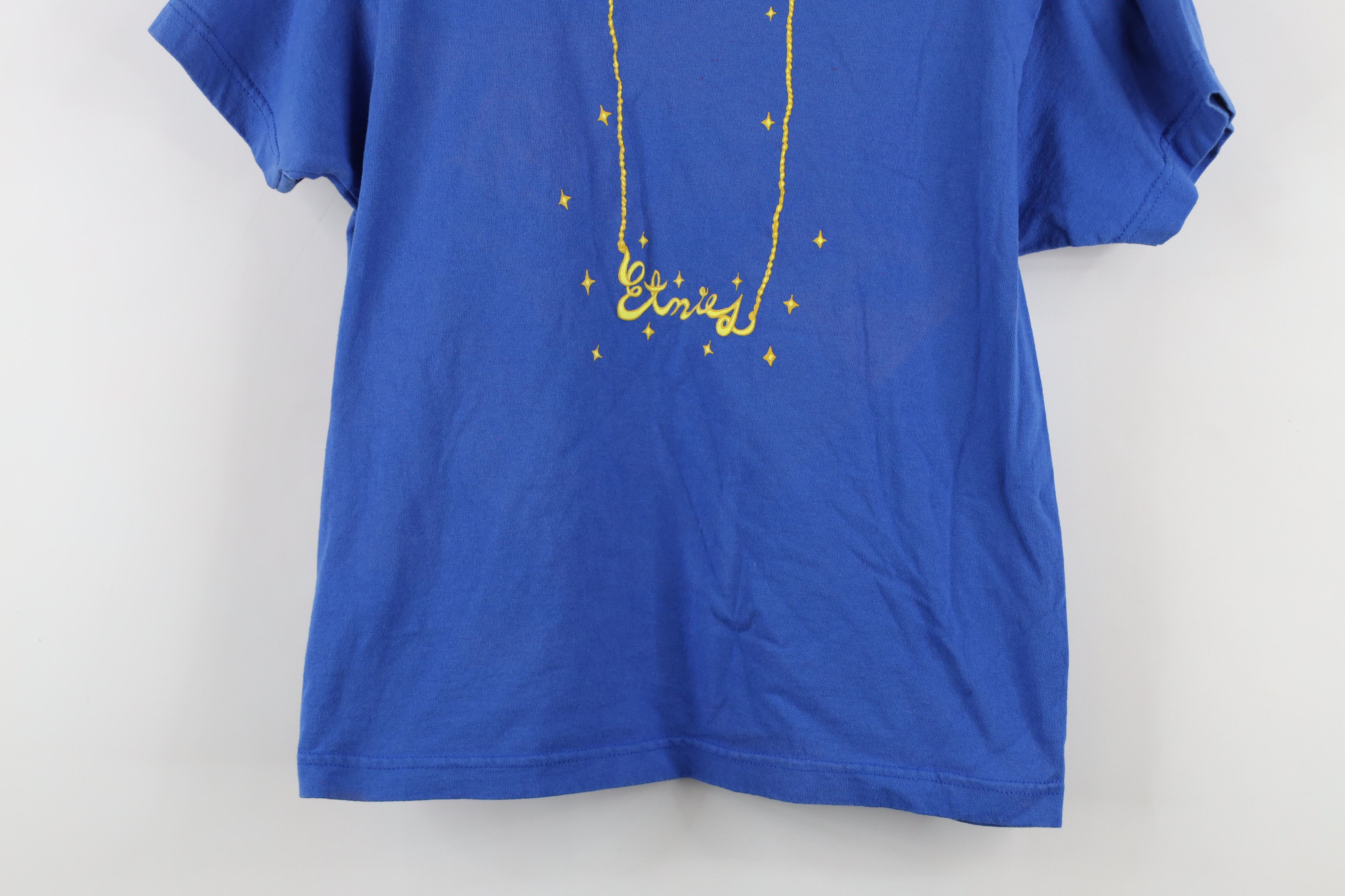 Etnies × Vintage Vintage 90s Etnies Skateboard Chain T-Shirt Blue Cotton Size L / US 10 / IT 46 - 3 Thumbnail