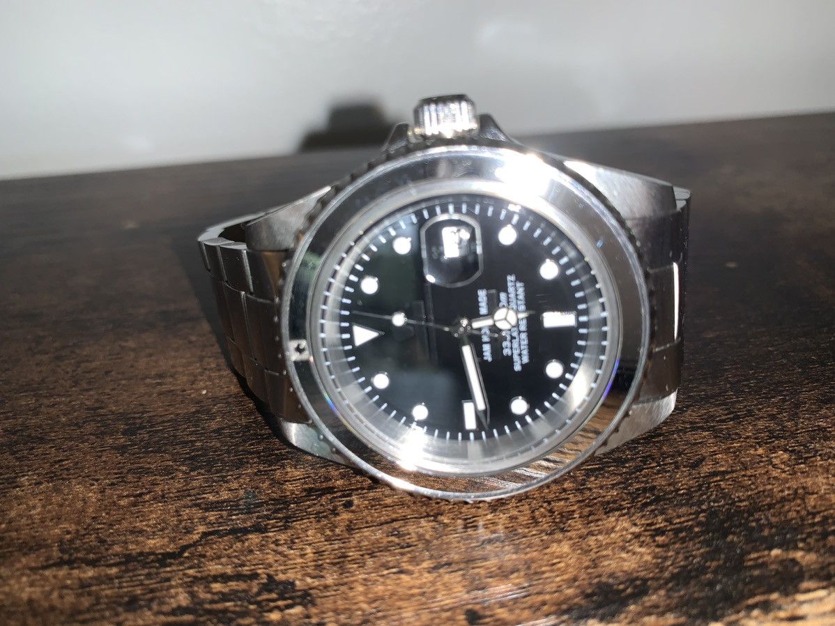 Jam Home Made × Number (N)ine JAM HOME MADE “DIAMOND WATCH” SUBMARINER WATCH W REAL STONE Size ONE SIZE - 4 Thumbnail