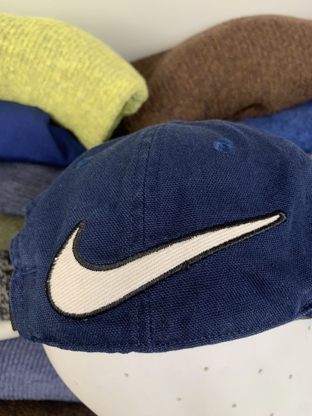 Nike × Vintage Vintage Nike Big Swoosh Cap Hat Size ONE SIZE - 5 Thumbnail