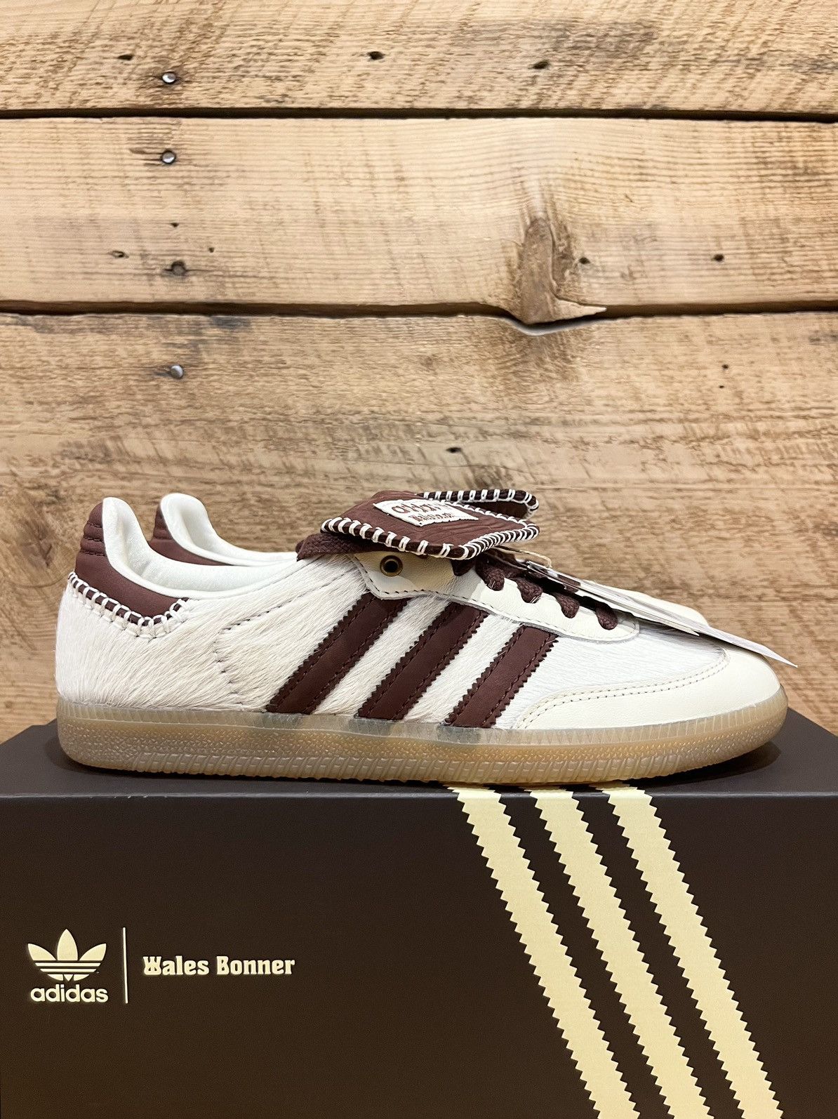 Adidas adidas x Wales Bonner Samba Pony Cream White Gum IE0586 | Grailed