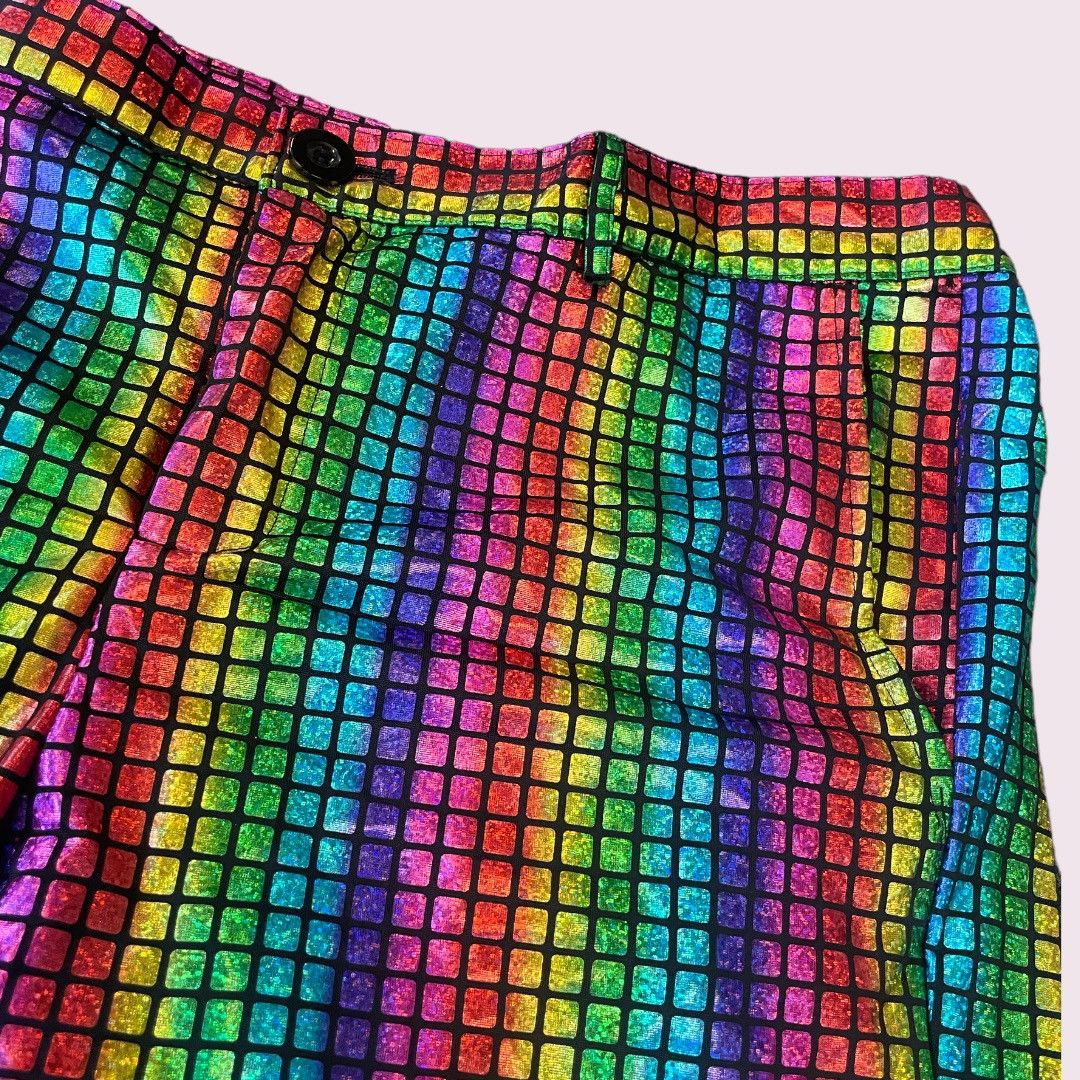 Rainbow Men’s Holographic Rainbow Pants Size US 38 / EU 54 - 2 Thumbnail