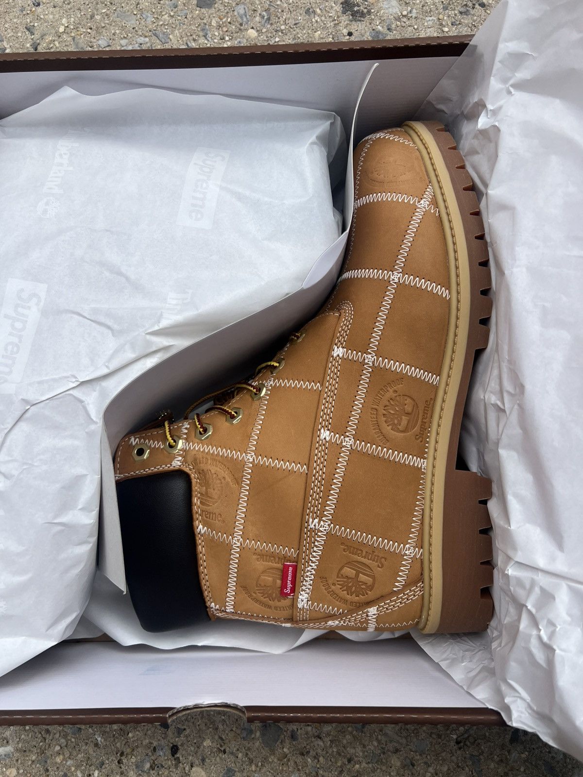 Supreme × Timberland Supreme Timberland Patchwork 6 Premium Waterproof ...