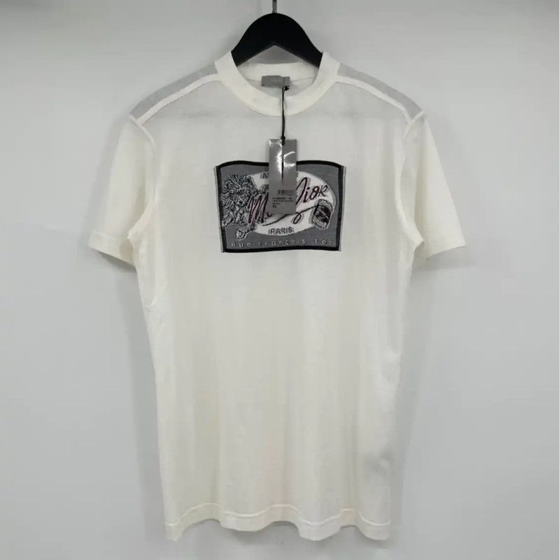 Dior Dior Summer White Short Sleeve T-Shirt 0089 Size US S / EU 44-46 / 1 - 1 Thumbnail