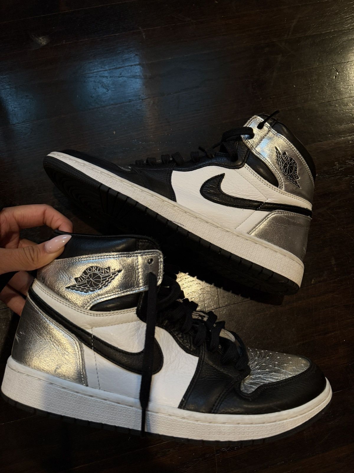 Jordan Brand Jordan 1 silver Toe Size US 9.5 / EU 42-43 - 2 Thumbnail