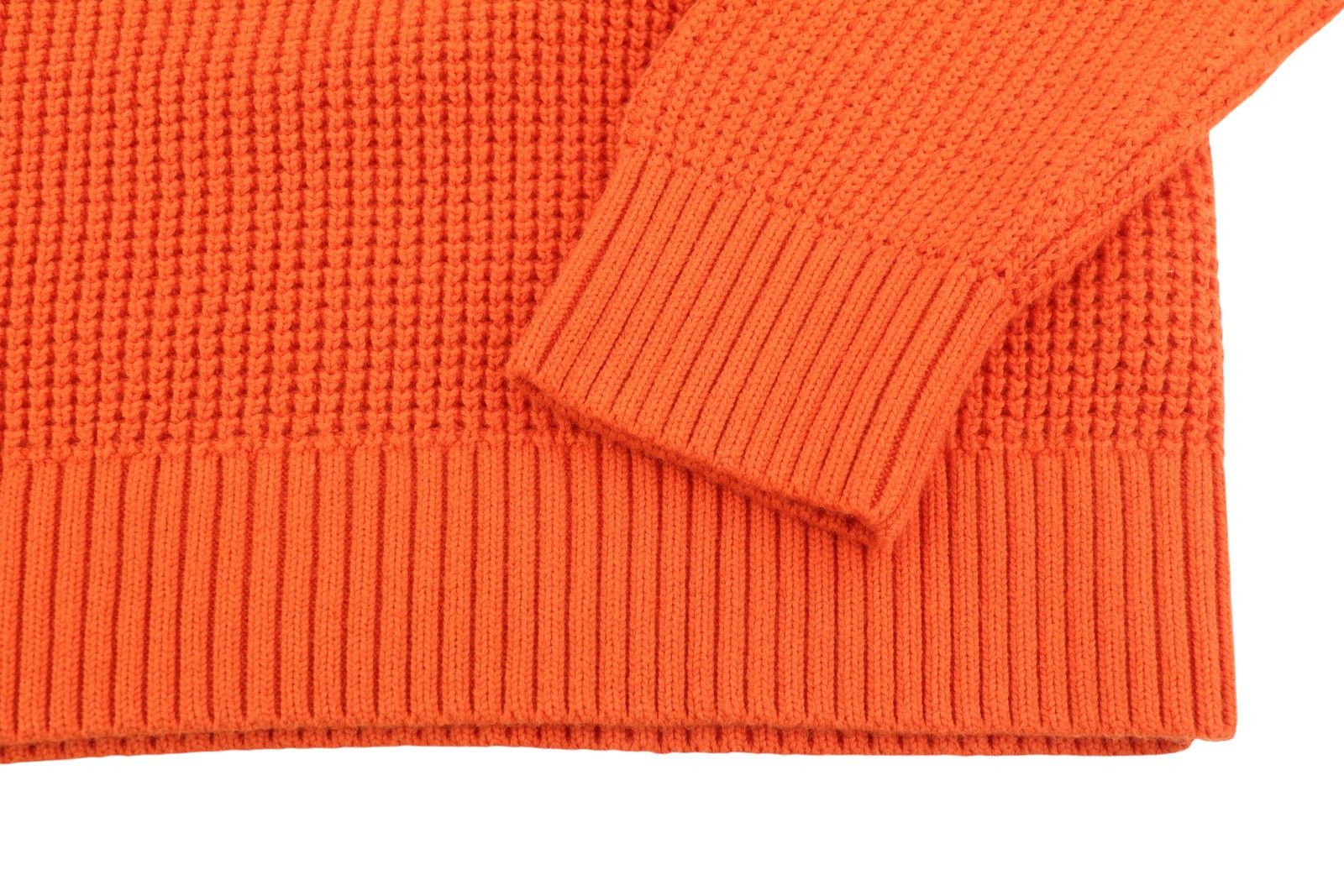 Calvin Klein M Orange Cotton Knit Hooded Stretch Jumper 87437 Size US M / EU 48-50 / 2 - 6 Thumbnail