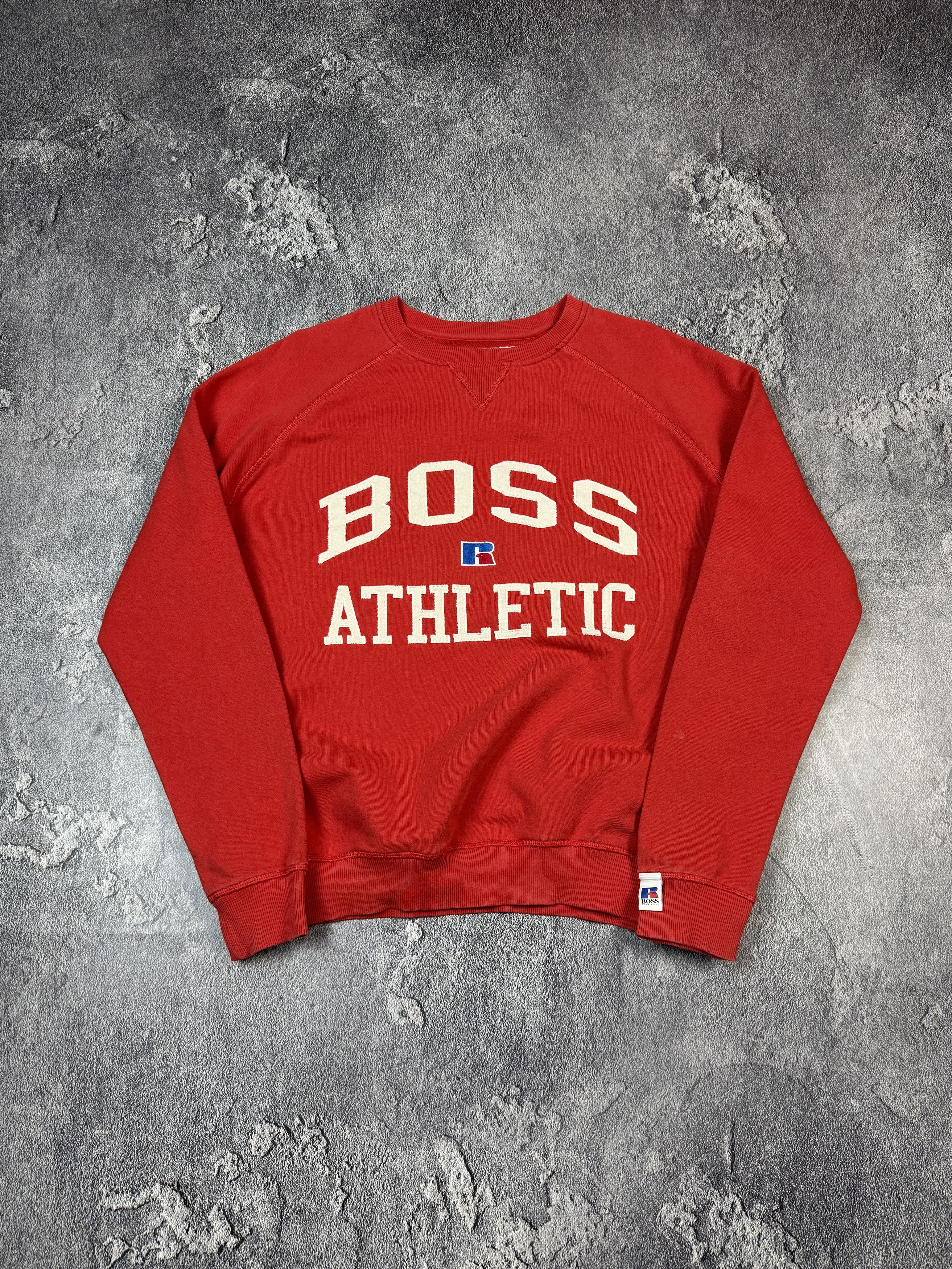 Hugo Boss Y2K Russell Athletic x Hugo Boss Red Sweatshirt Size US M / EU 48-50 / 2 - 1 Thumbnail