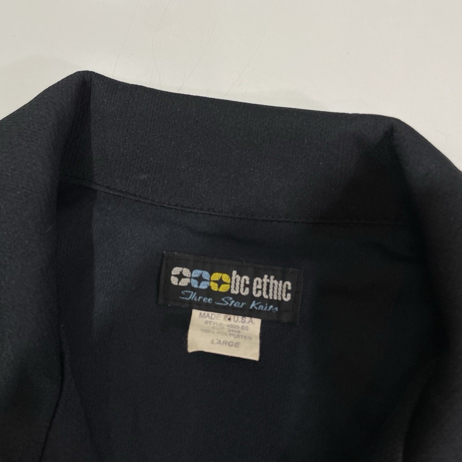 Bc Ethic BC Ethic Men’s Lounge Club Shirt Lg Textured Casual Black Size US L / EU 52-54 / 3 - 2 Thumbnail