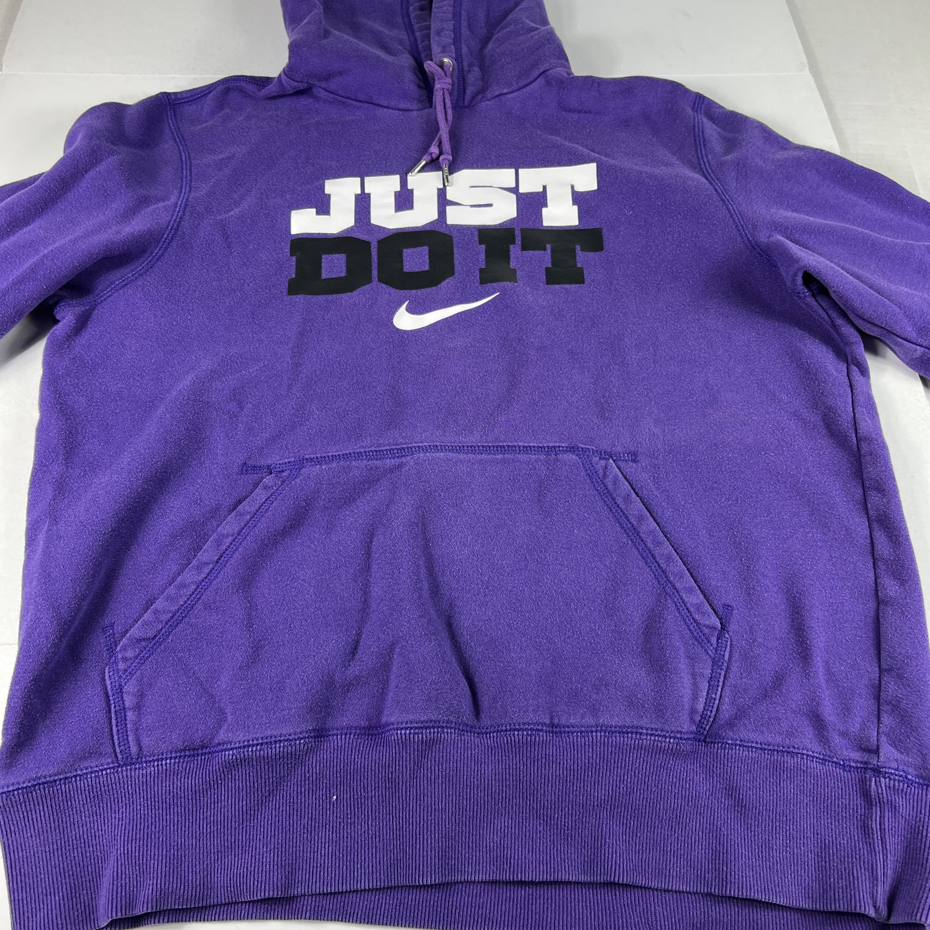 Nike Nike Just Do It Sweatshirt Faded Chest Logo Pullover Hoodie Size US L / EU 52-54 / 3 - 7 Thumbnail