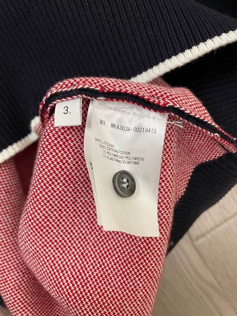 Thom Browne Thom browne Dark blue color plaid puppy four-striped knitte Size US L / EU 52-54 / 3 - 6 Thumbnail