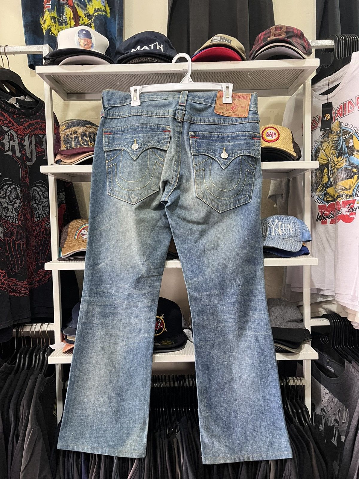 True Religion W38 Vintage True Religion Jeans FLARE USA BOOTCUT Pant Denim Size US 33 - 6 Thumbnail