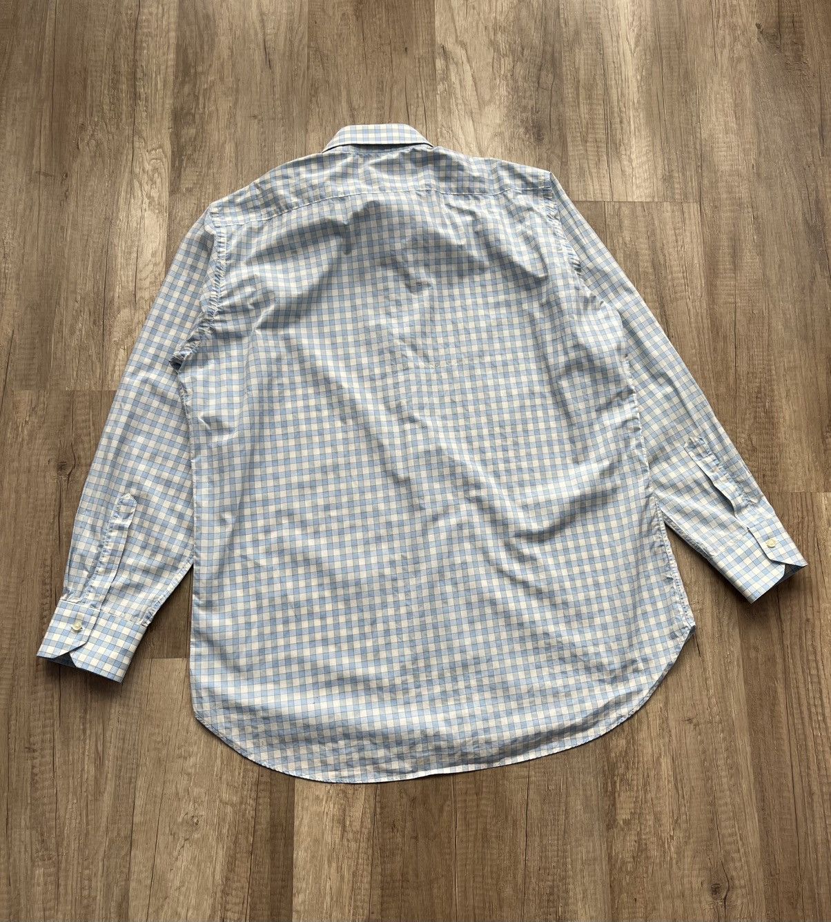 Etro × Vintage Etro Plaid Shirt Blue Men's Size 44 Size US S / EU 44-46 / 1 - 5 Thumbnail