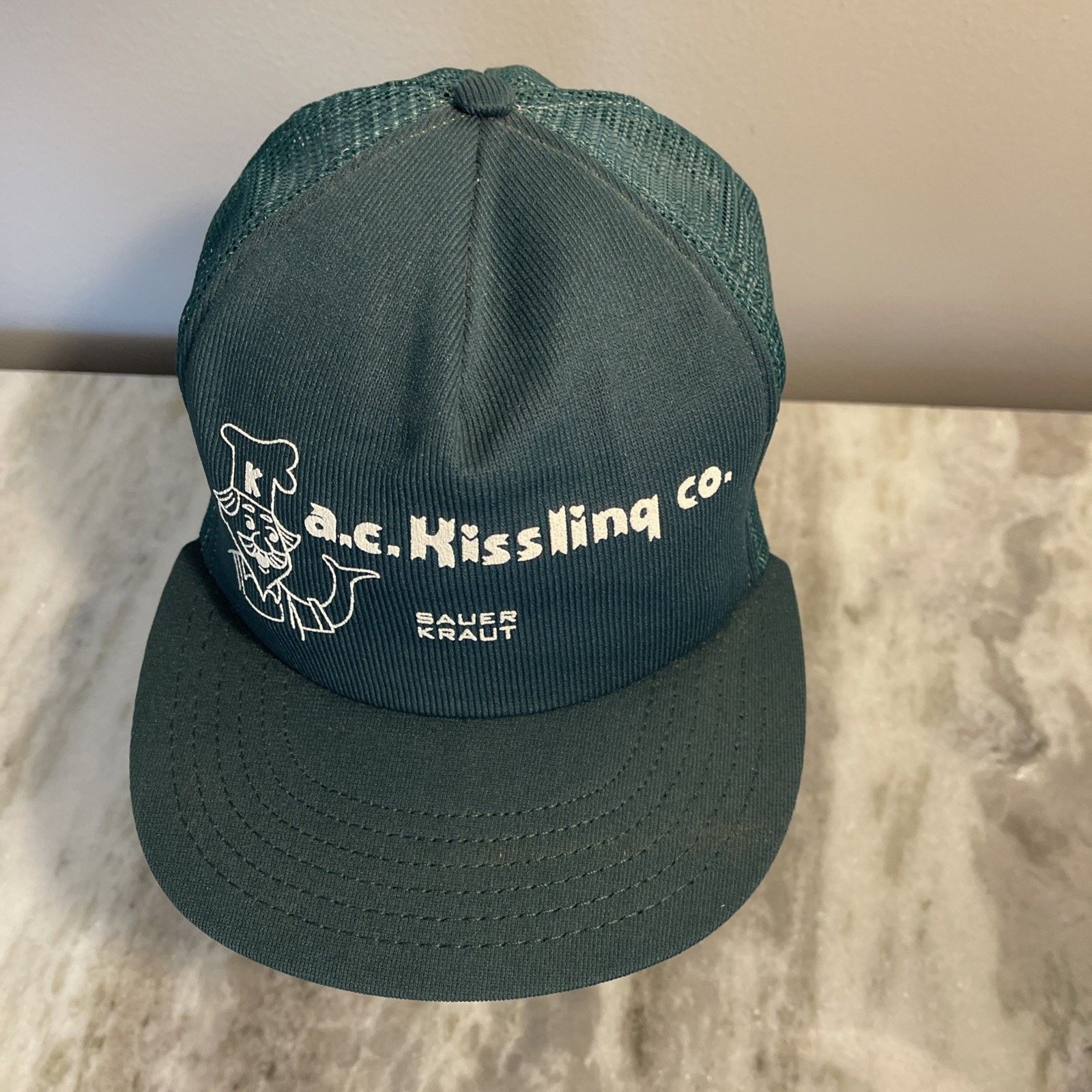 Cintas Vtg A.C. Kissling co. sauer kraut trucker hat Foam Breakdown Size ONE SIZE - 4 Thumbnail