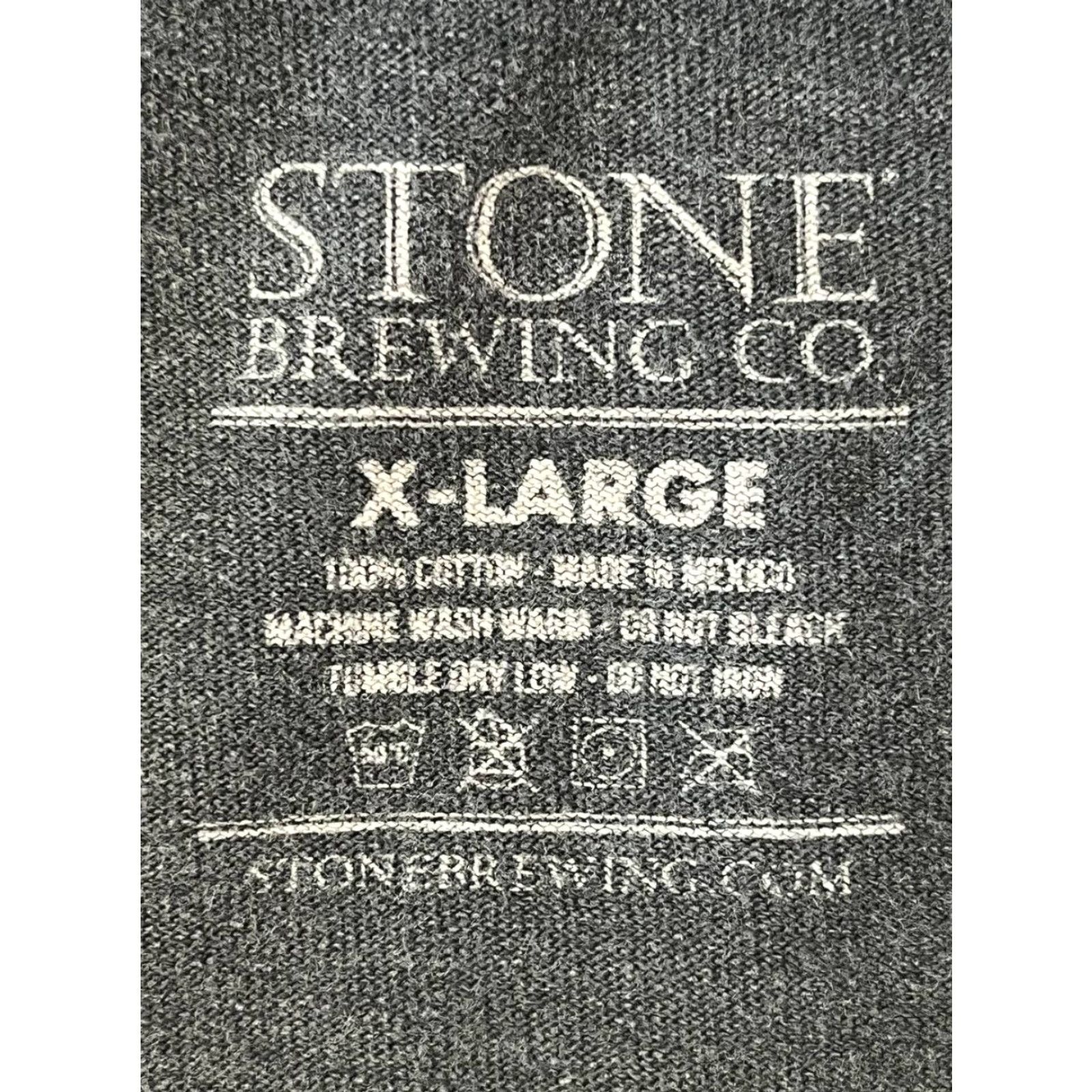 Vintage Stone Brewing Company Shirt Mens XL Black Crew Neck Short Sleeve Distressed Size US XL / EU 56 / 4 - 5 Thumbnail