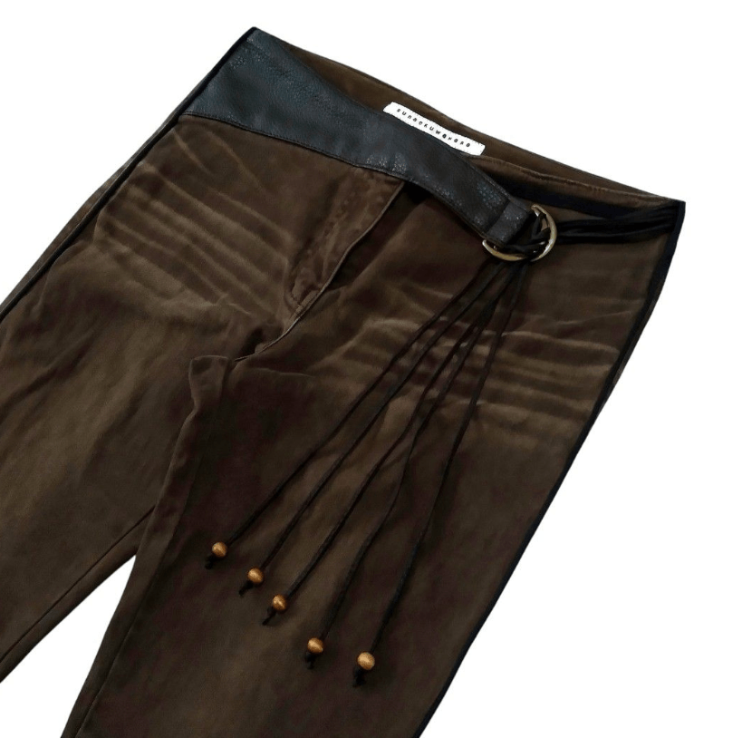 Issey Miyake Sunao Kuwahara Flare Suede Velved Pants By Issey Miyake Size US 30 / EU 46 - 3 Thumbnail