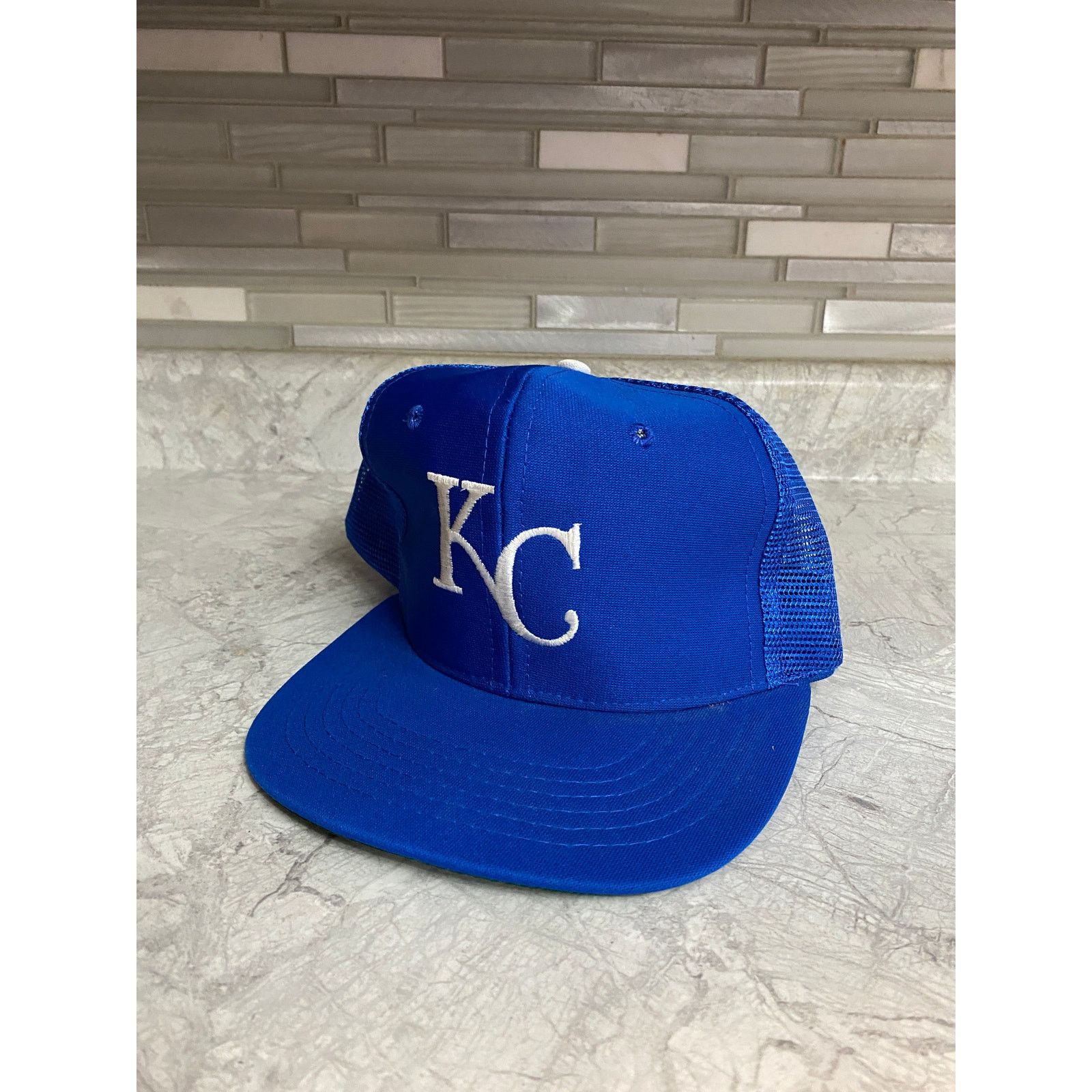 MLB Vintage Kansas City Royals Blue and White MLB Snapback Hat Size ONE SIZE - 1 Thumbnail