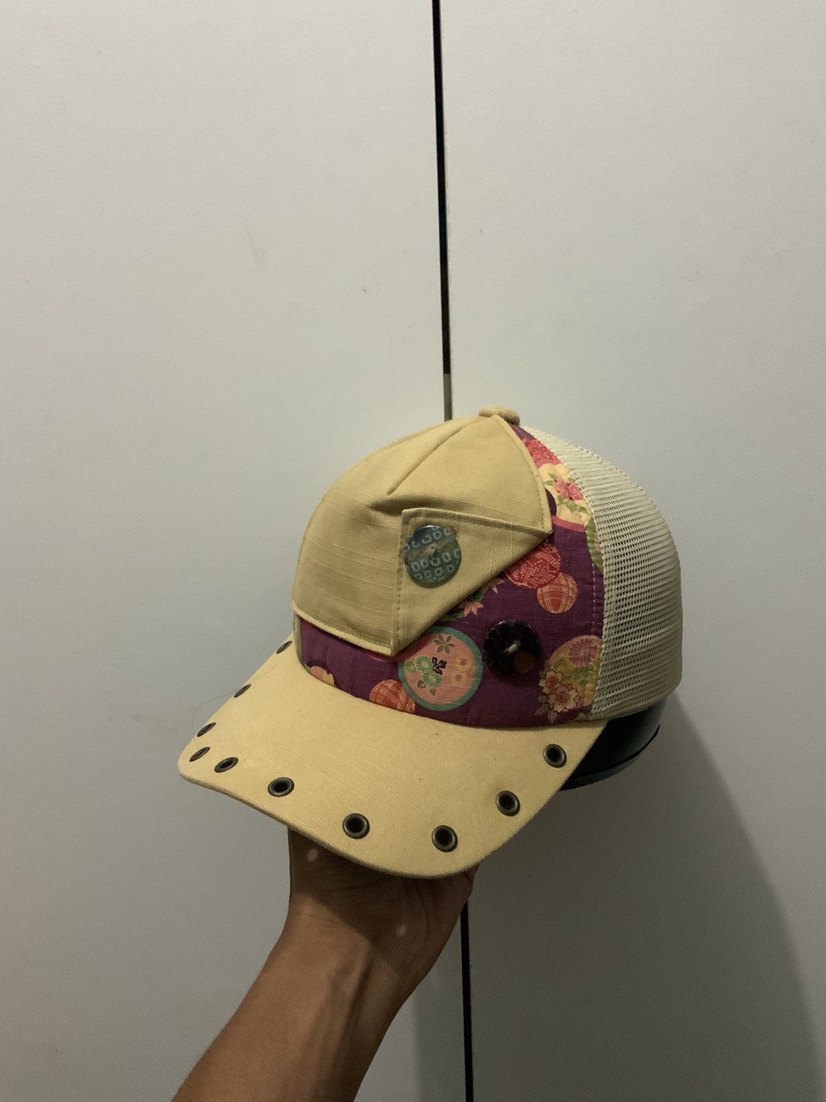 Unsound Rags Obo Japanese Brand Patchwork Trucker Hat Size ONE SIZE - 1 Thumbnail