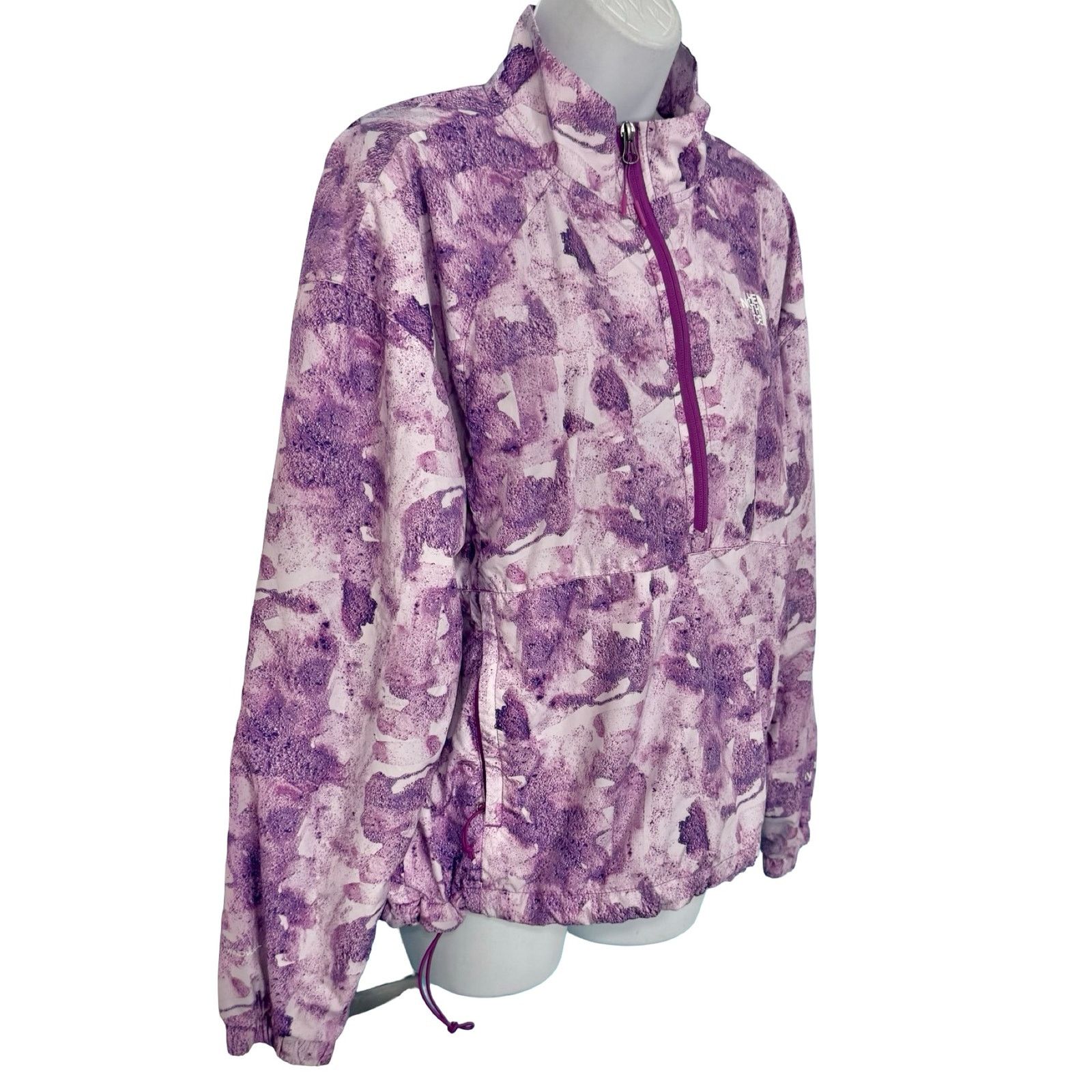 The North Face North Face Purple White Hydrenaline ¼ Zip Pullover Jacket L Size L / US 10 / IT 46 - 12 Thumbnail