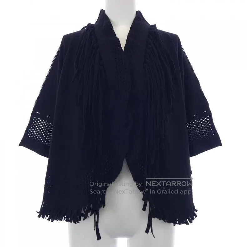 Issey Miyake Issey Miyake Fringe Shawl Coat Size M / US 6-8 / IT 42-44 - 1 Thumbnail