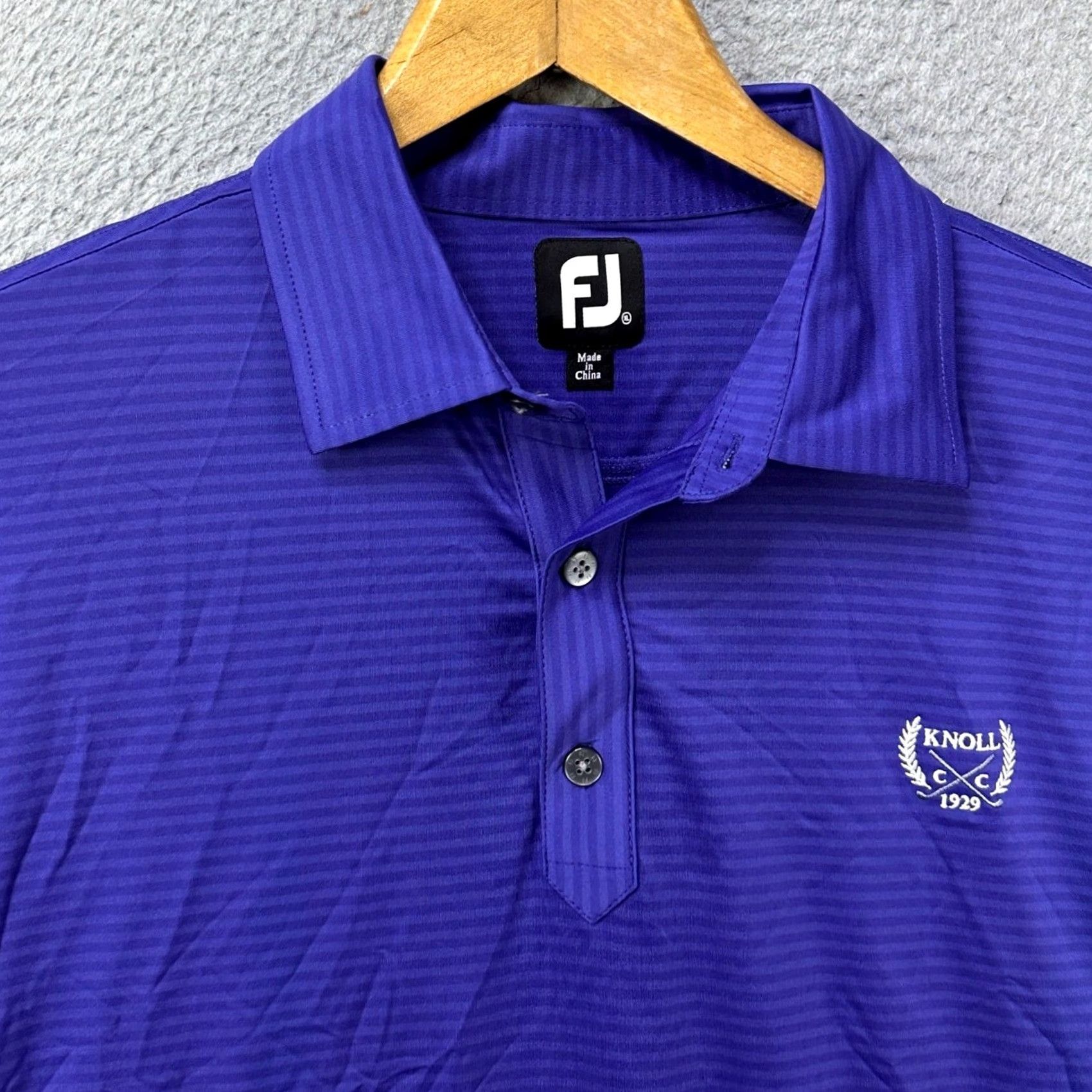 Footjoy FootJoy FJ Performance Shirt Polo Striped Purple Golf XL Mens Shirt Polo Size US XL / EU 56 / 4 - 6 Thumbnail