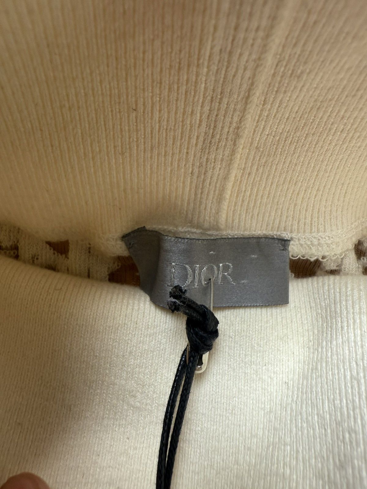 Dior × Hedi Slimane Sheer Oblique Laced Cotton Logo Monogram Sweatshirt Size US S / EU 44-46 / 1 - 4 Thumbnail