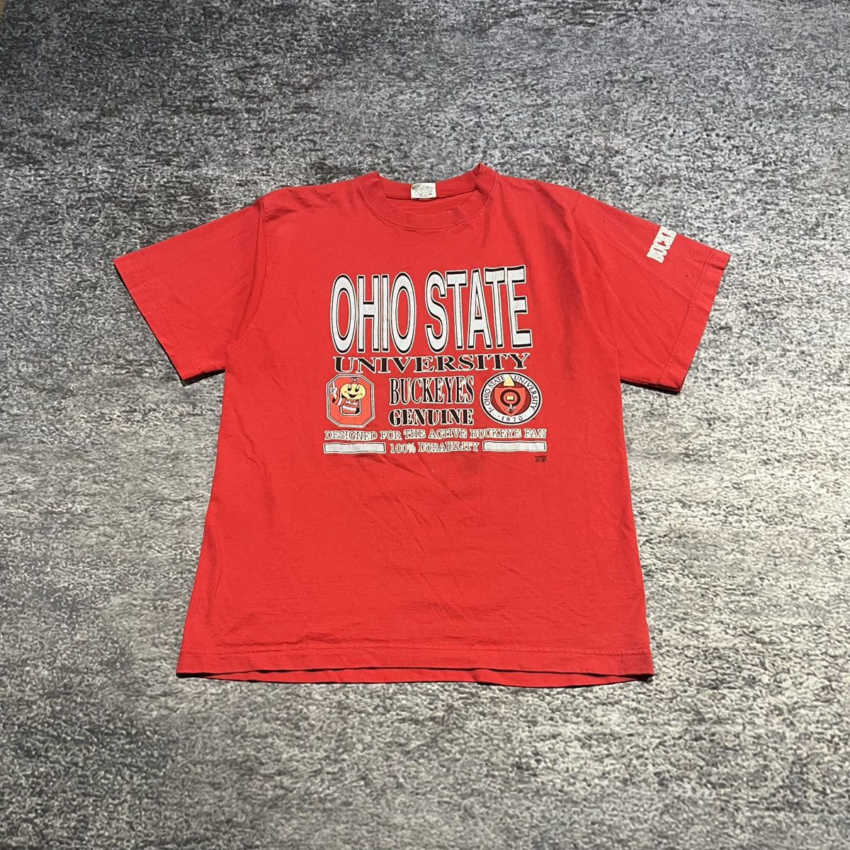 Vintage Vintage 90s Ohio State Buckeyes T Shirt Collegiate XL Size US XL / EU 56 / 4 - 1 Thumbnail