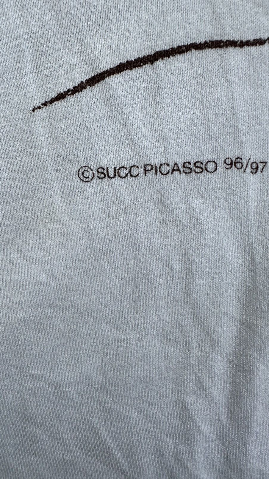 Vintage VINTAGE 90S SUCC PICASSO BOUQUET OF FLOWERS ART GRAPHIC TEE Size US S / EU 44-46 / 1 - 3 Thumbnail