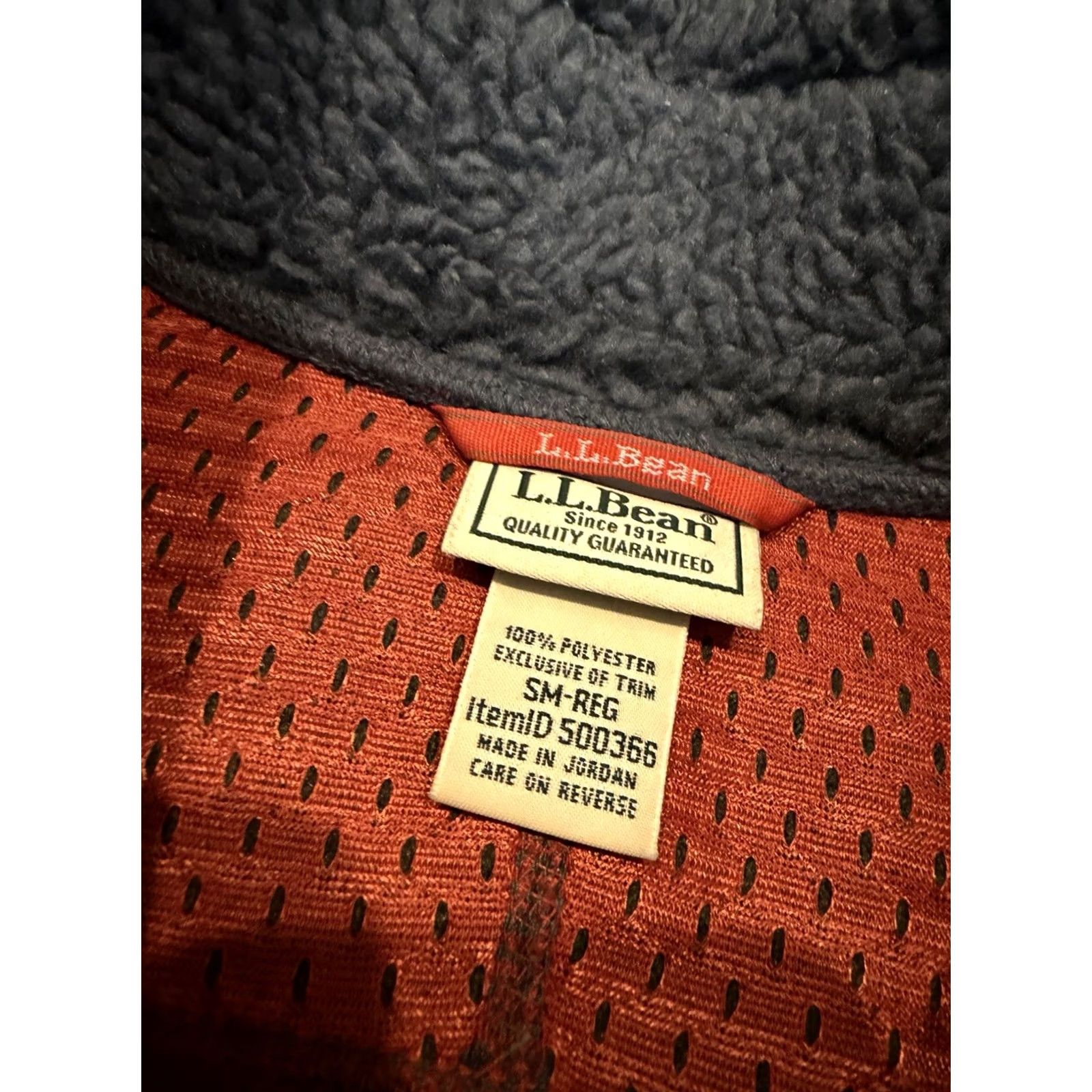Vintage L.L. Bean Sherpa Fleece Jacket Mens Size Small Blue Full Zip Pile - Activewear Size US S / EU 44-46 / 1 - 4 Thumbnail