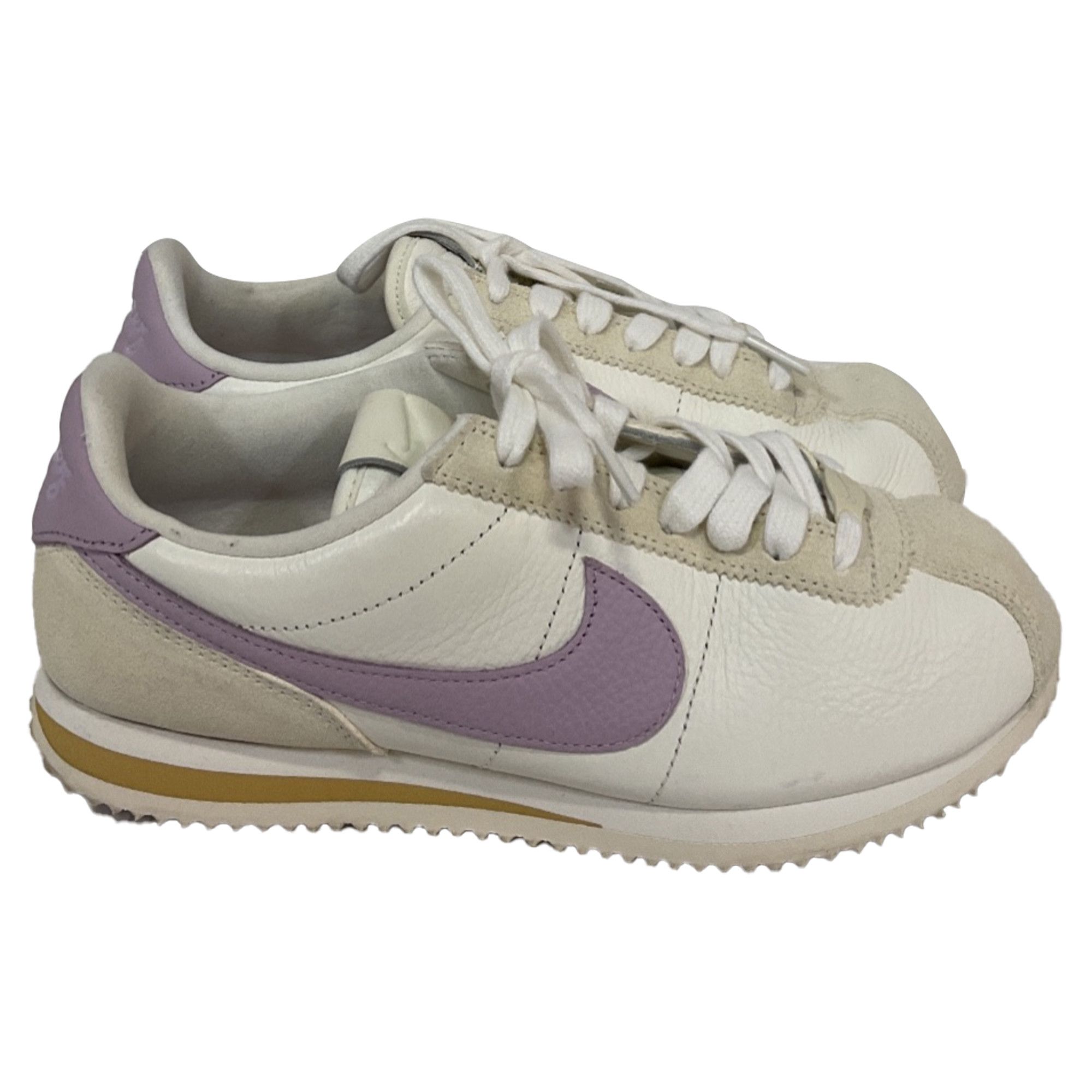 Nike Nike Cortez SE "Sail/Iced Lilac" Sneakers in White Leather Size US 8.5 / IT 38.5 - 1 Thumbnail