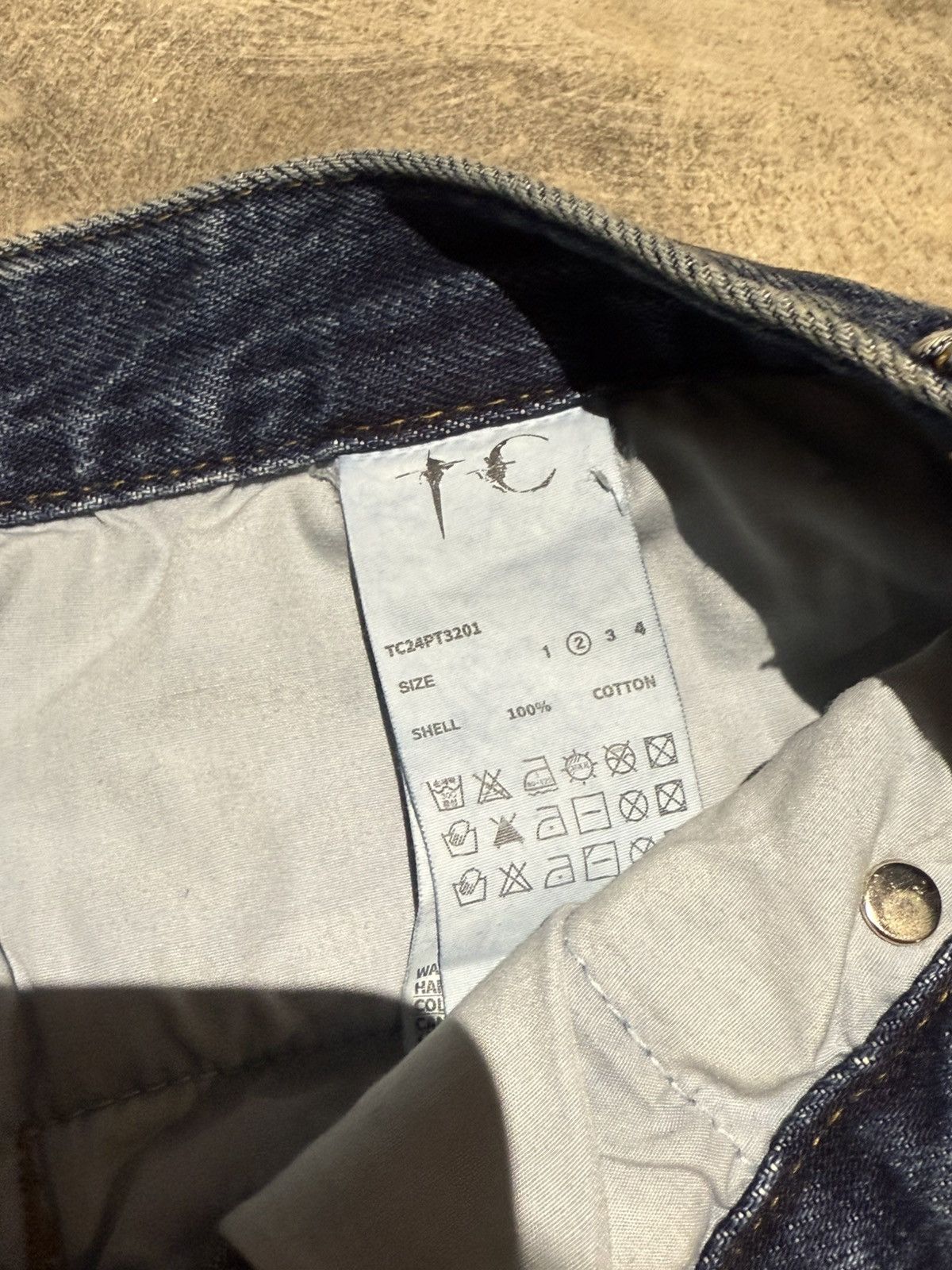 Thug Club THUG CLUB 24AW LINE GOB DENIM PANTS Size 31W STC24PT3201 Size US 31 - 5 Thumbnail