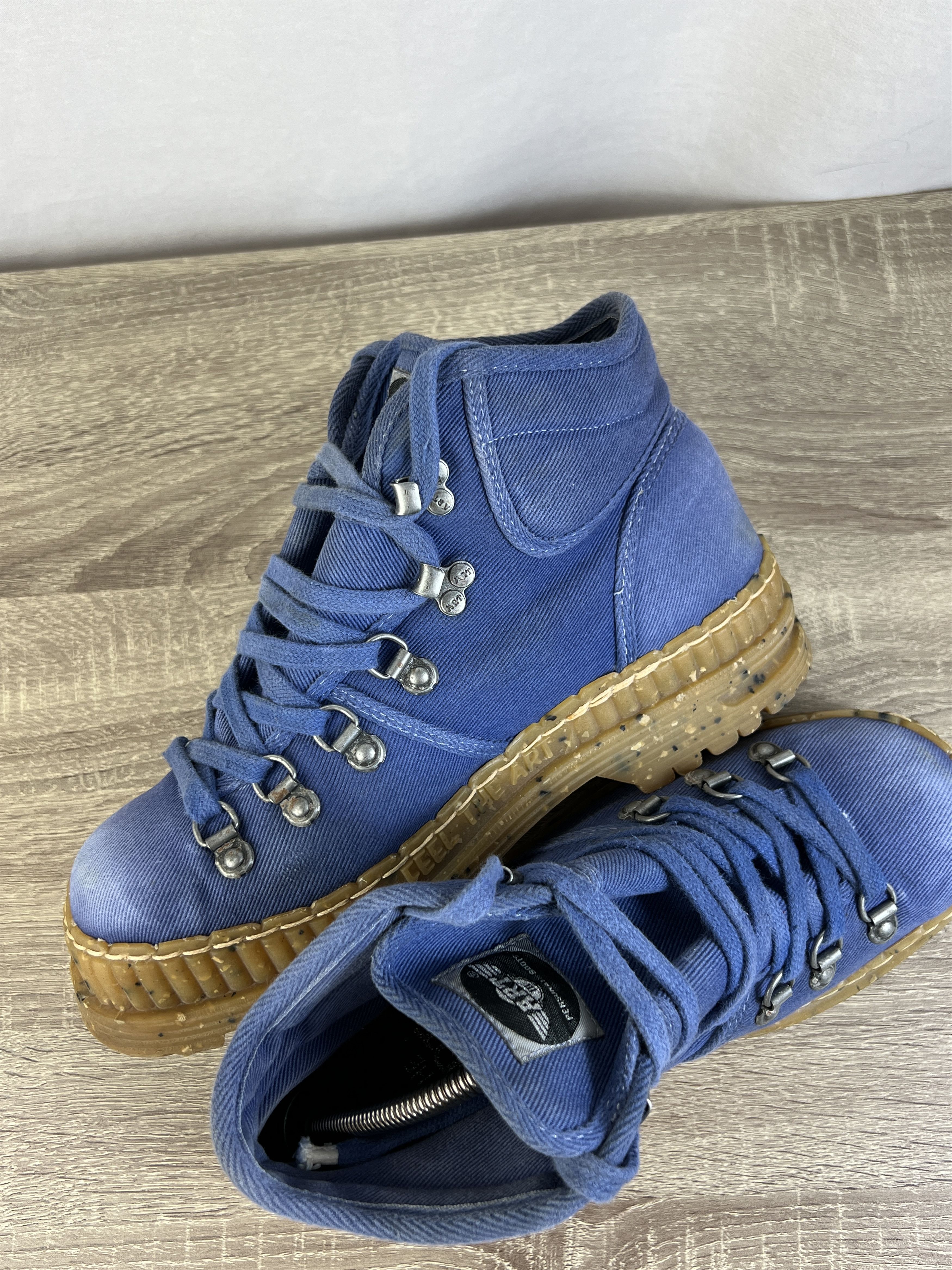 Japanese Brand Vintage The Art Company Chunky Blue Personal Boots Size US 8.5 / EU 41-42 - 6 Thumbnail