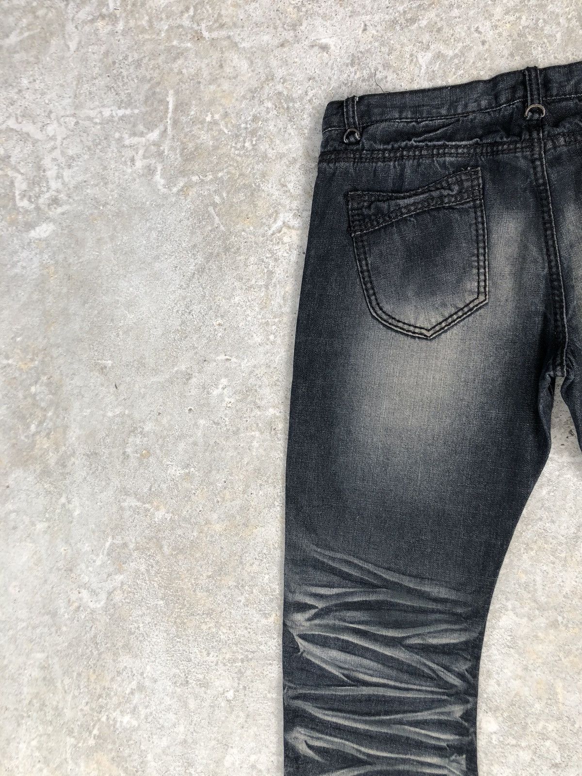 Japanese Brand Japanese Evolution Flared Jeans Distressed Jeans Size US 33 - 9 Thumbnail
