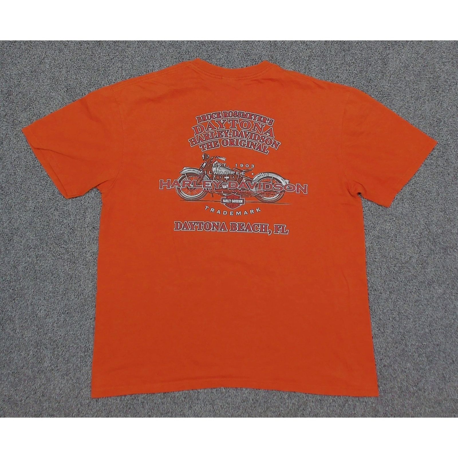 Harley Davidson Harley Davidson Daytona 09 Bike Week T Shirt Burnt Orange XL Size US XL / EU 56 / 4 - 4 Thumbnail