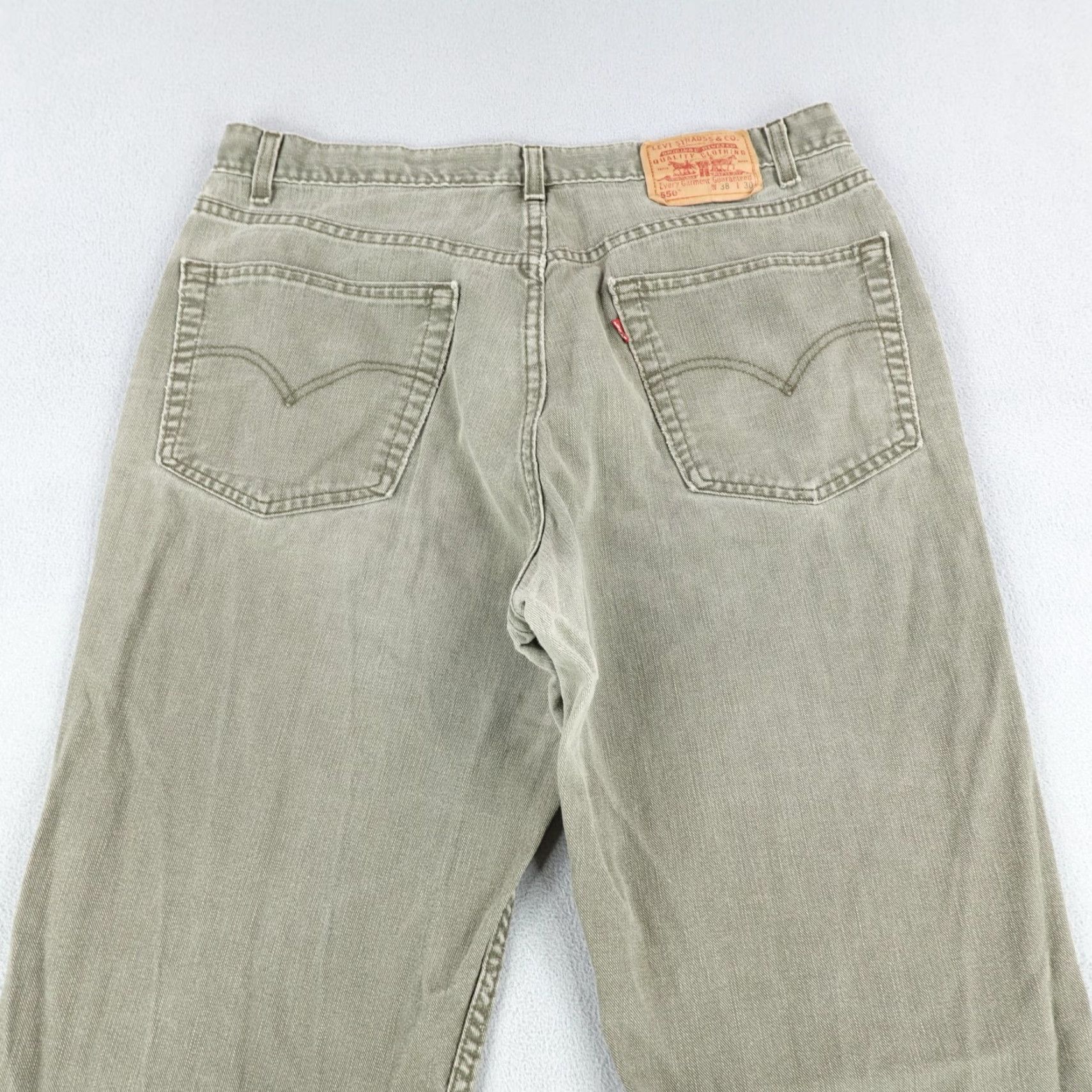 Levi's VINTAGE Levi's Jeans Wide-Leg 38x28 Mens Denim Baggy Relaxed Fit 90s Grunge USA Size US 36 / EU 52 - 5 Thumbnail