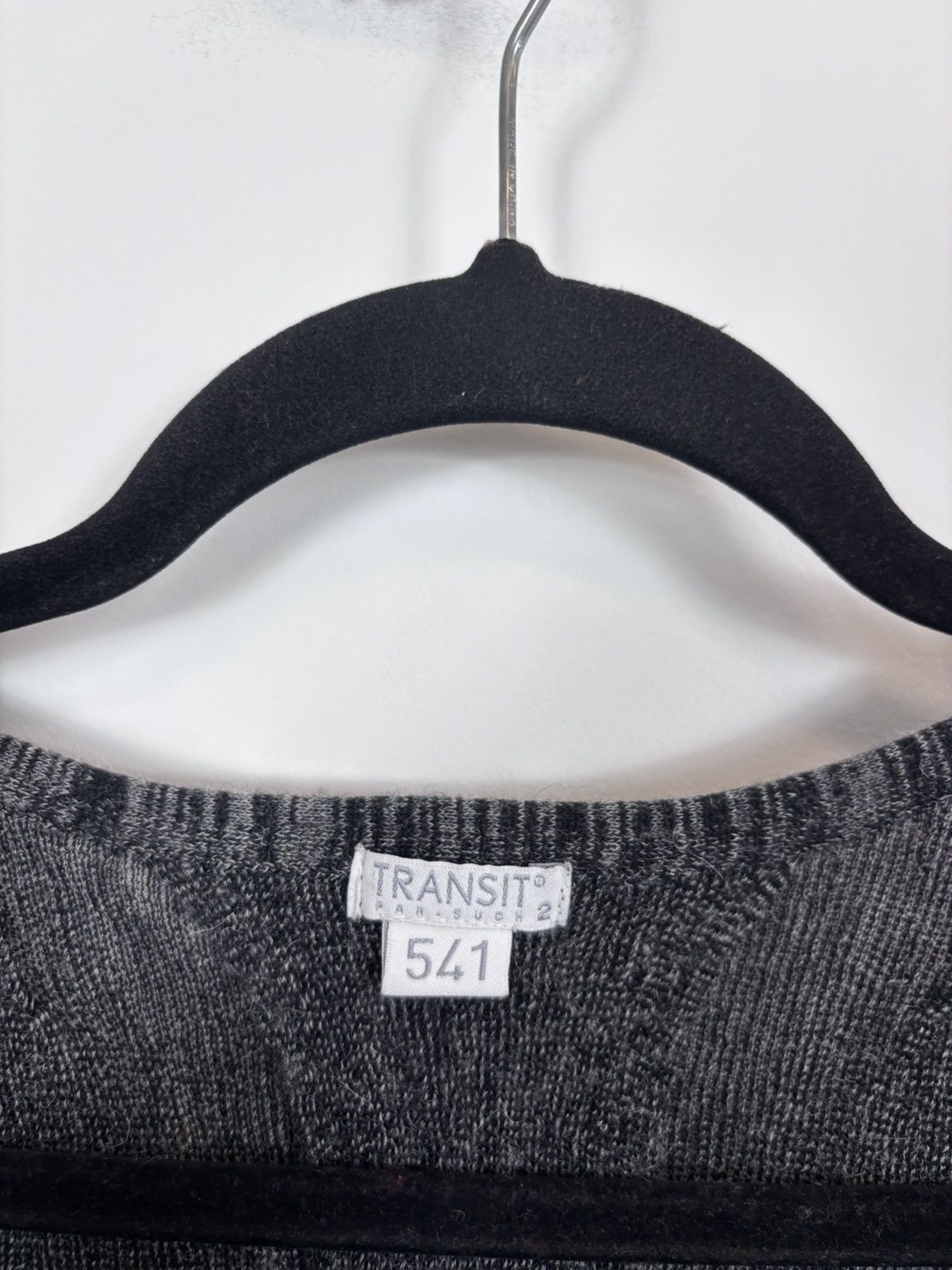 Transit Transit Par Such Women’s Avant Garde Gray Wool Ruffle Dress Size M / US 6-8 / IT 42-44 - 6 Thumbnail
