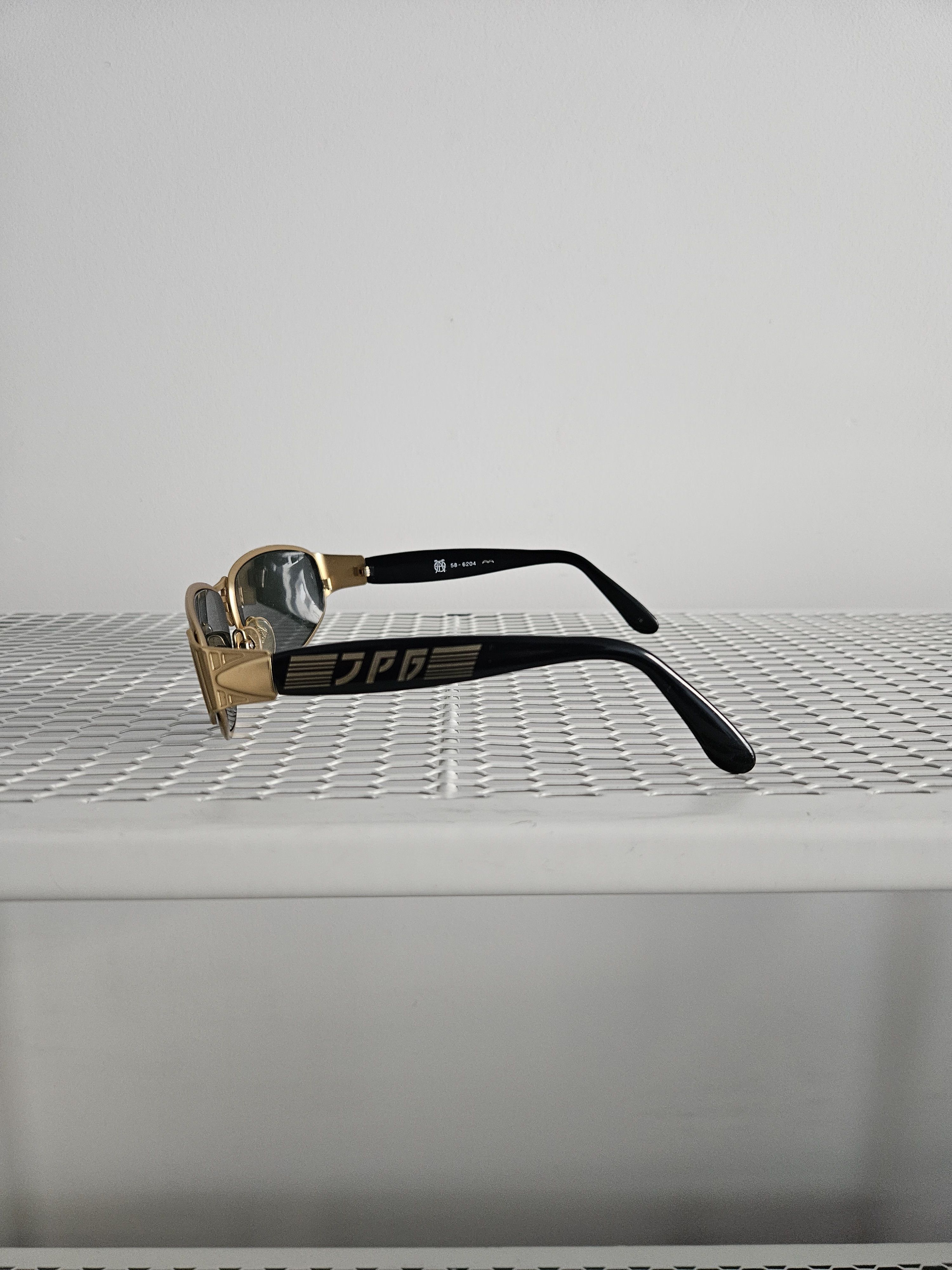 Jean Paul Gaultier Vtg Jean Paul Gaultier 58-6204 big logo oval sunglasses Size ONE SIZE - 6 Thumbnail