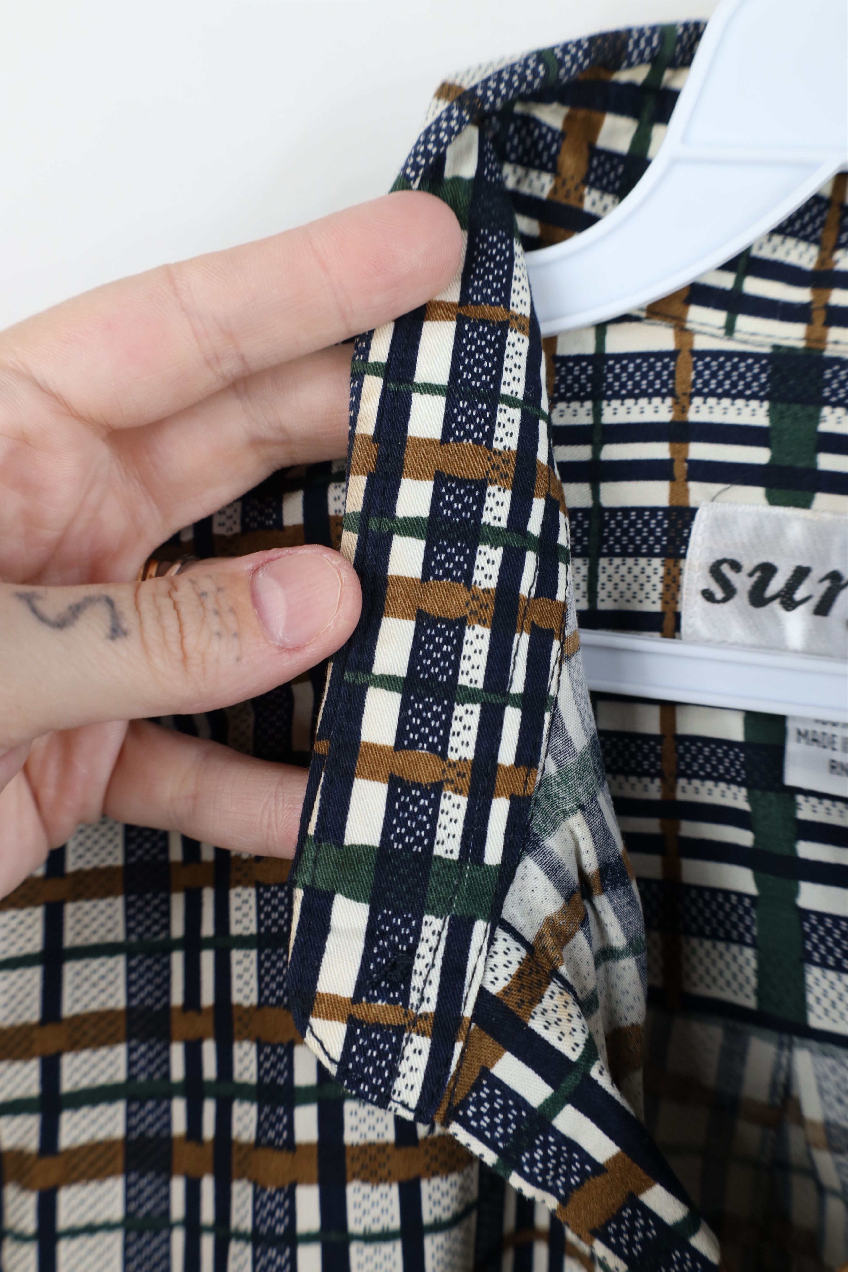 Vintage Vintage 90s Streetwear Collared Button Down Shirt Plaid Size US L / EU 52-54 / 3 - 8 Thumbnail